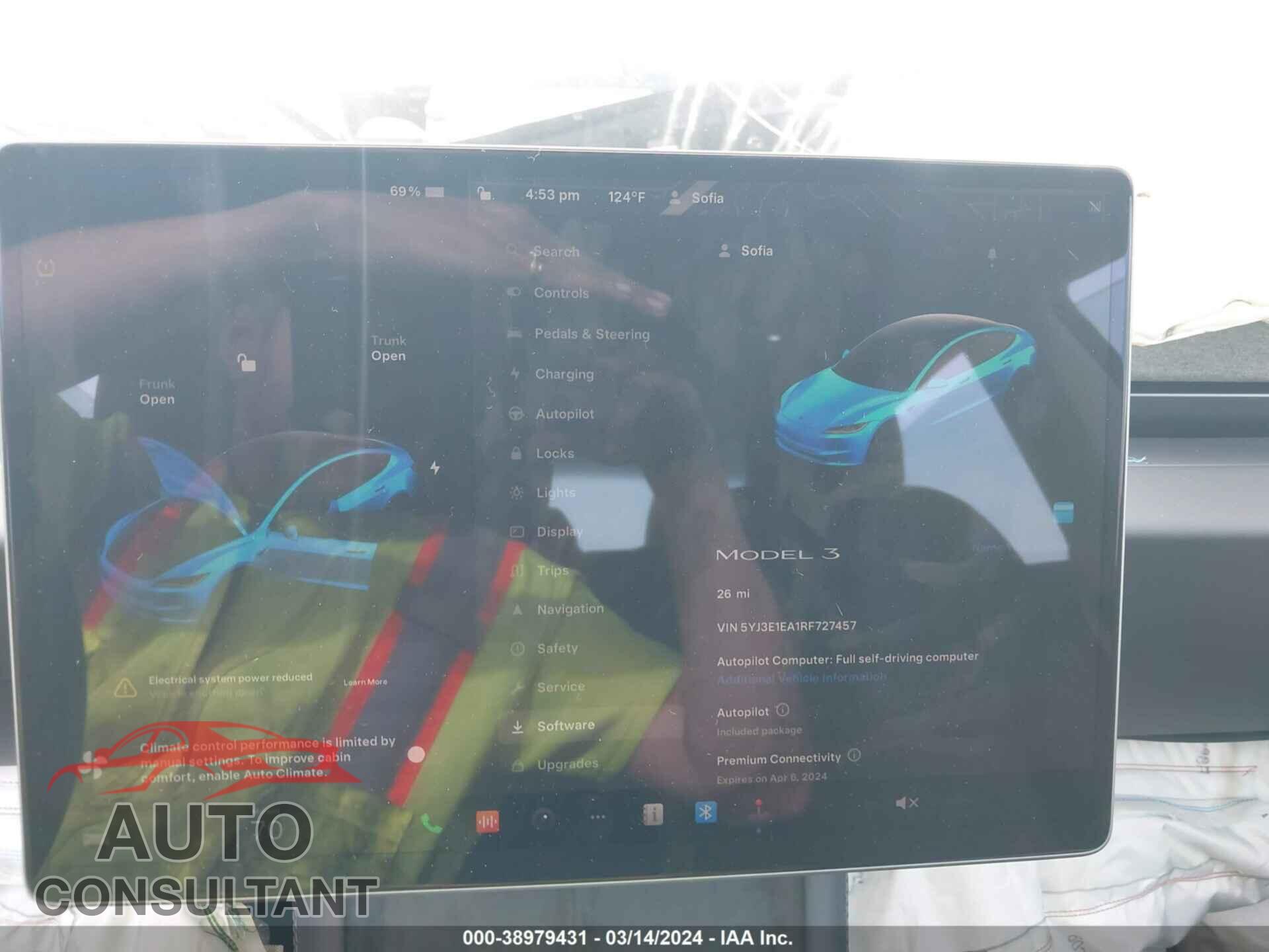 TESLA MODEL 3 2024 - 5YJ3E1EA1RF727457