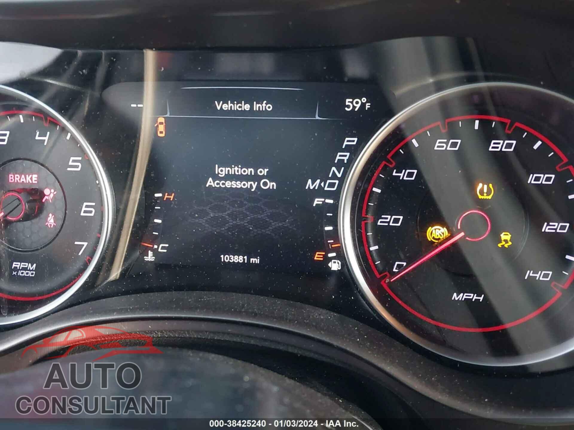 DODGE CHARGER 2019 - 2C3CDXBG1KH653301