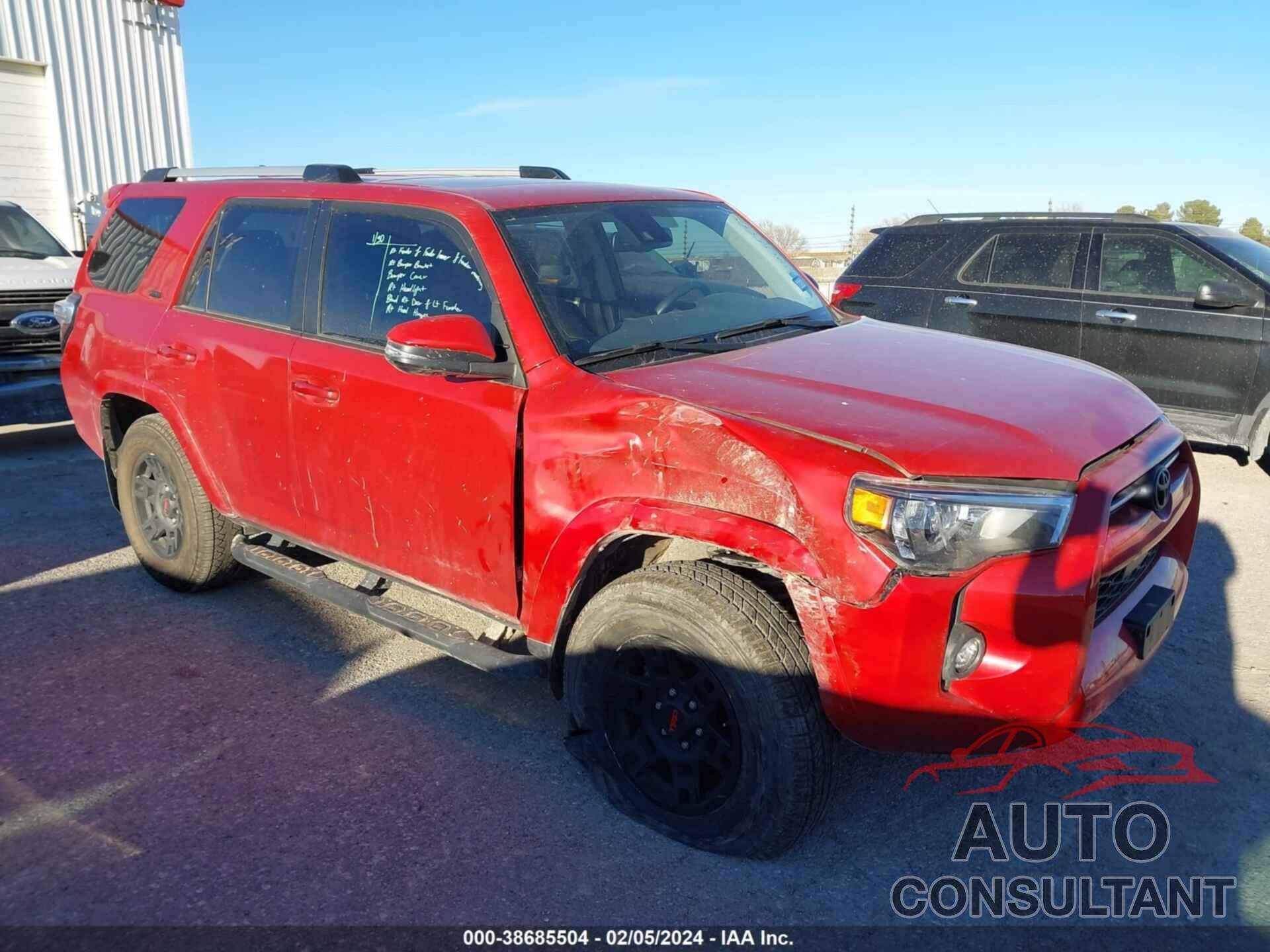 TOYOTA 4RUNNER 2022 - JTEFU5JR6N5272616