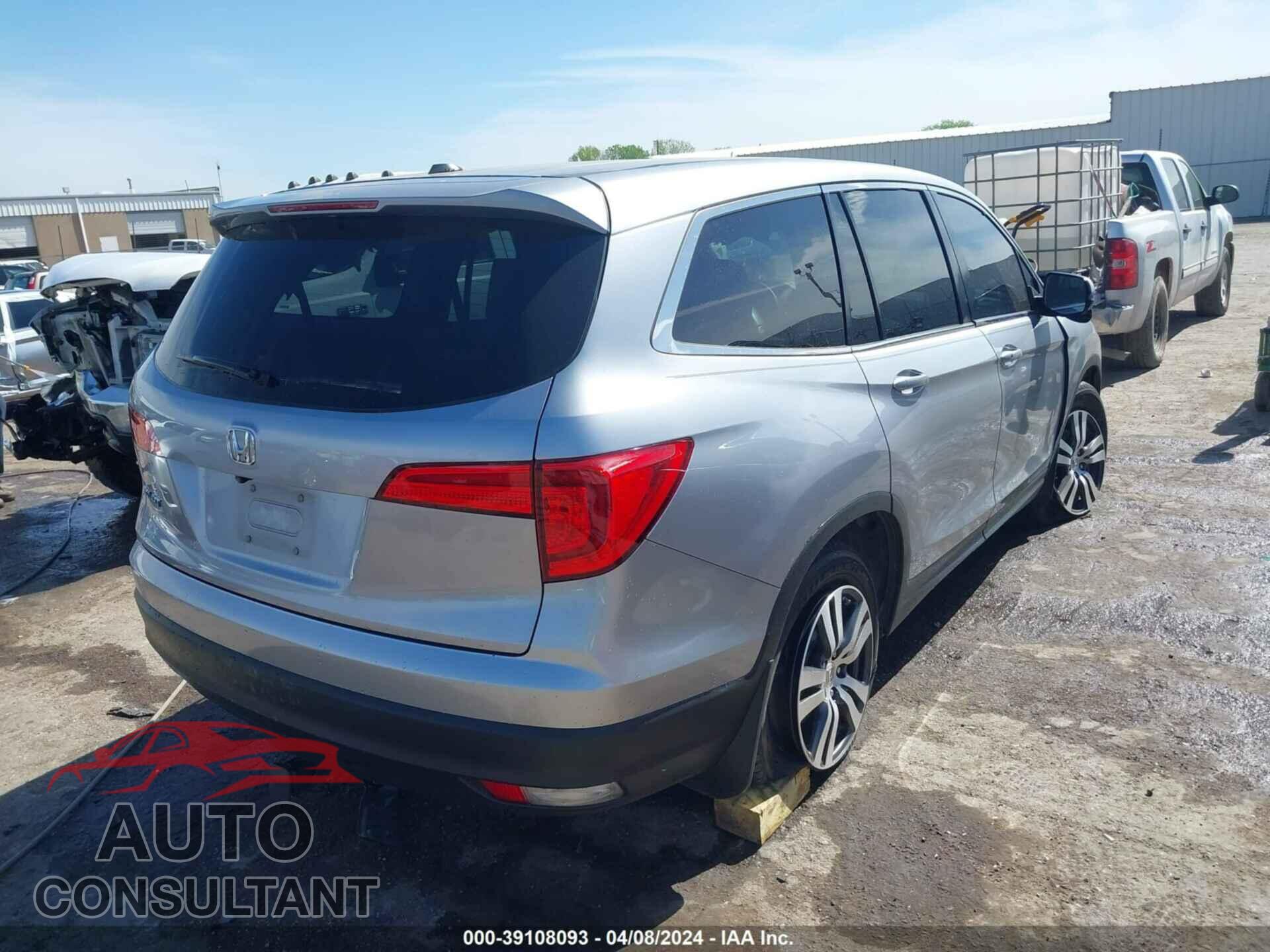 HONDA PILOT 2017 - 5FNYF5H54HB000529
