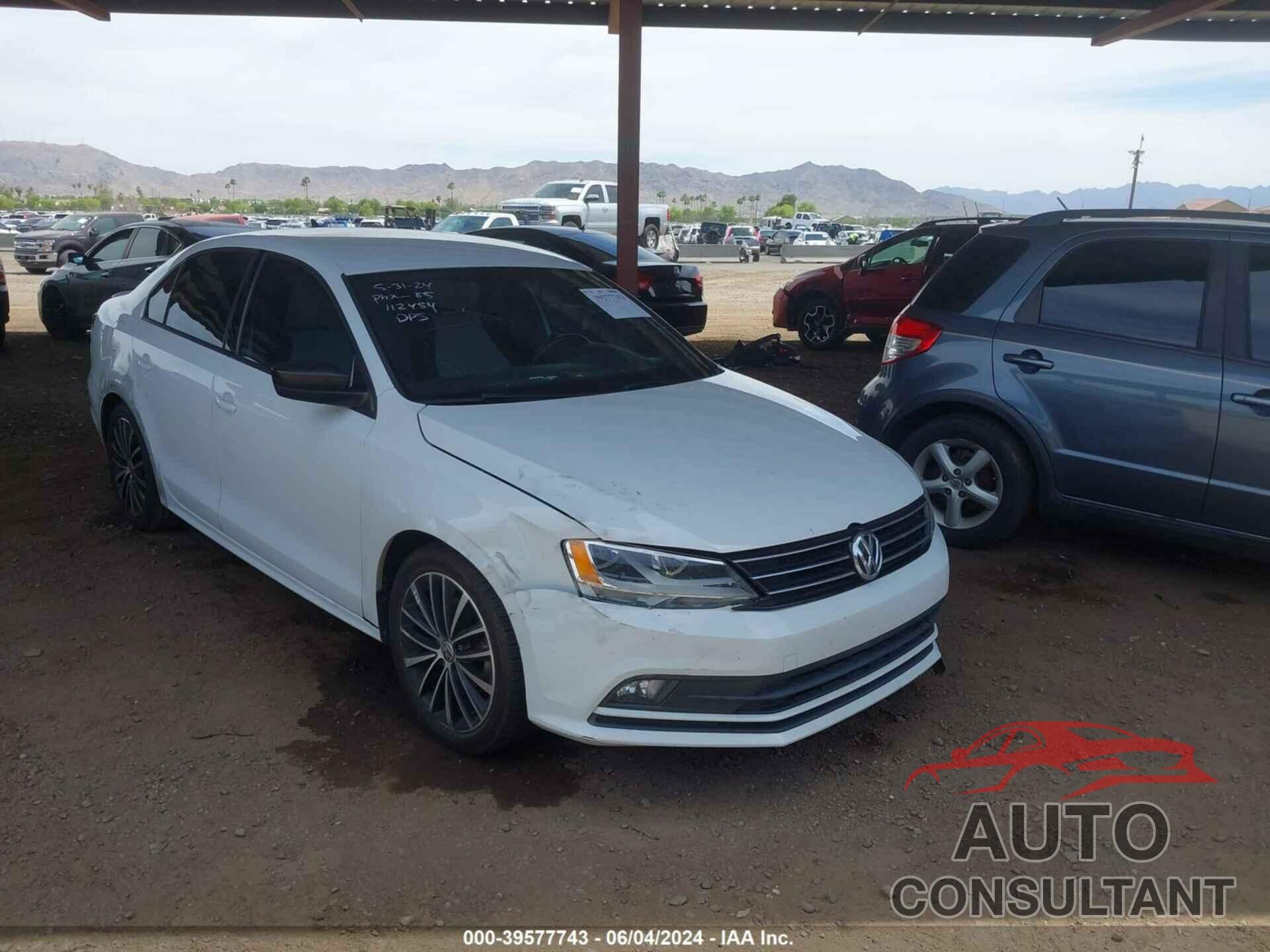 VOLKSWAGEN JETTA 2016 - 3VWD17AJ7GM406473