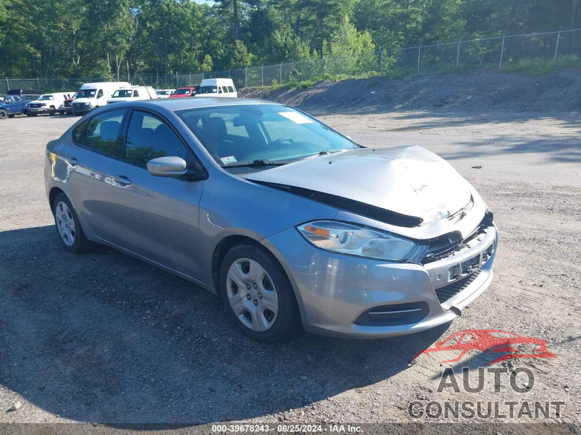 DODGE DART 2016 - 1C3CDFAA8GD593562