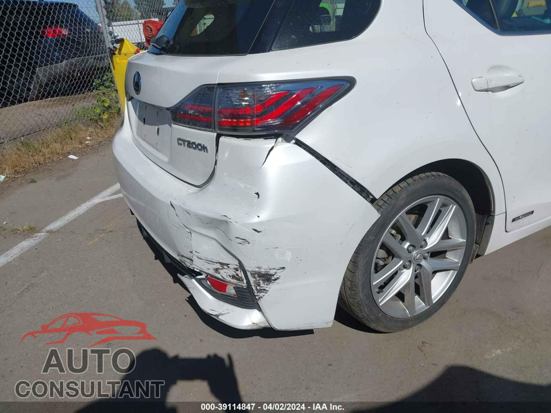 LEXUS CT 200H 2017 - JTHKD5BH2H2287238