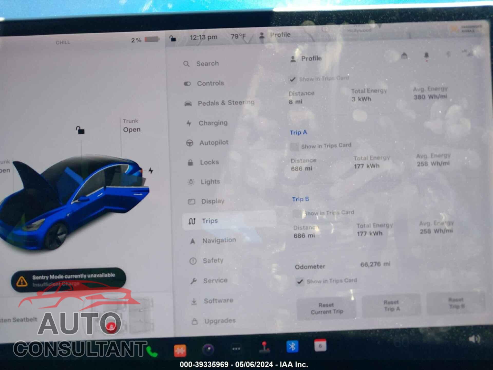 TESLA MODEL 3 2020 - 5YJ3E1EA6LF805982