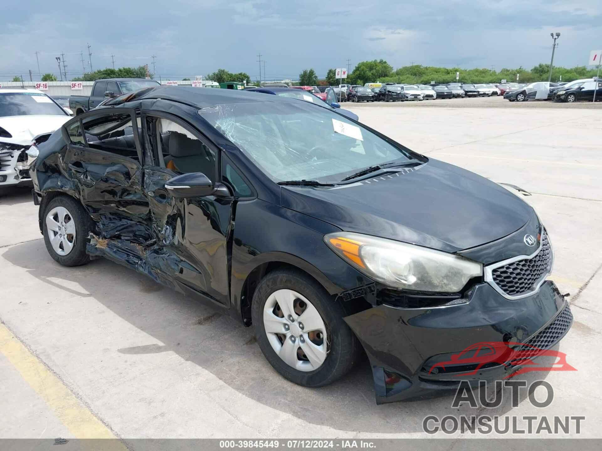 KIA FORTE 2016 - KNAFX4A60G5592607