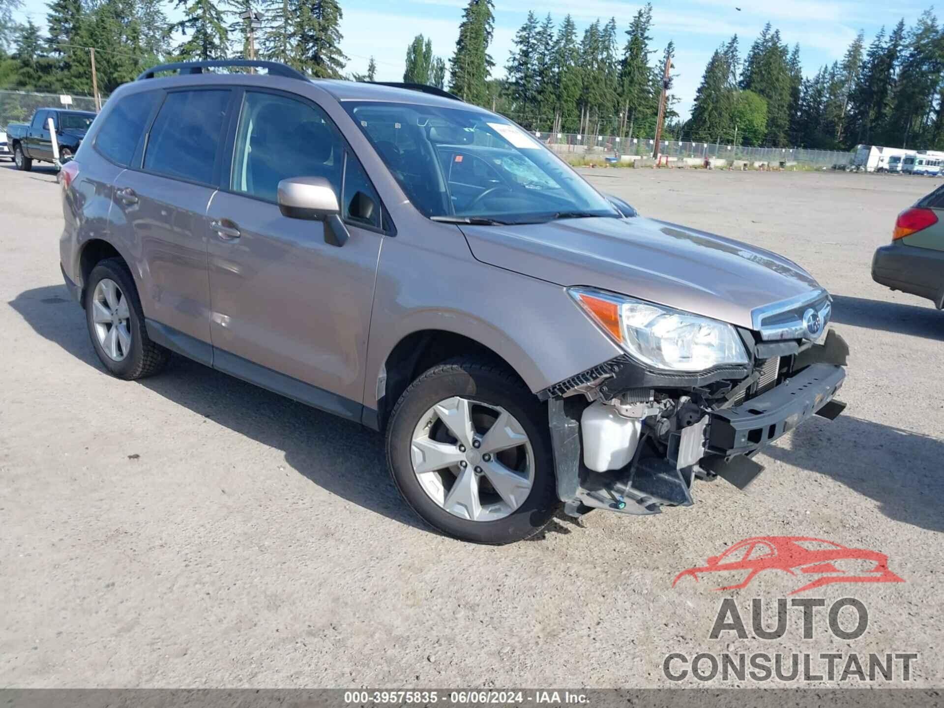 SUBARU FORESTER 2016 - JF2SJAFC6GH560292