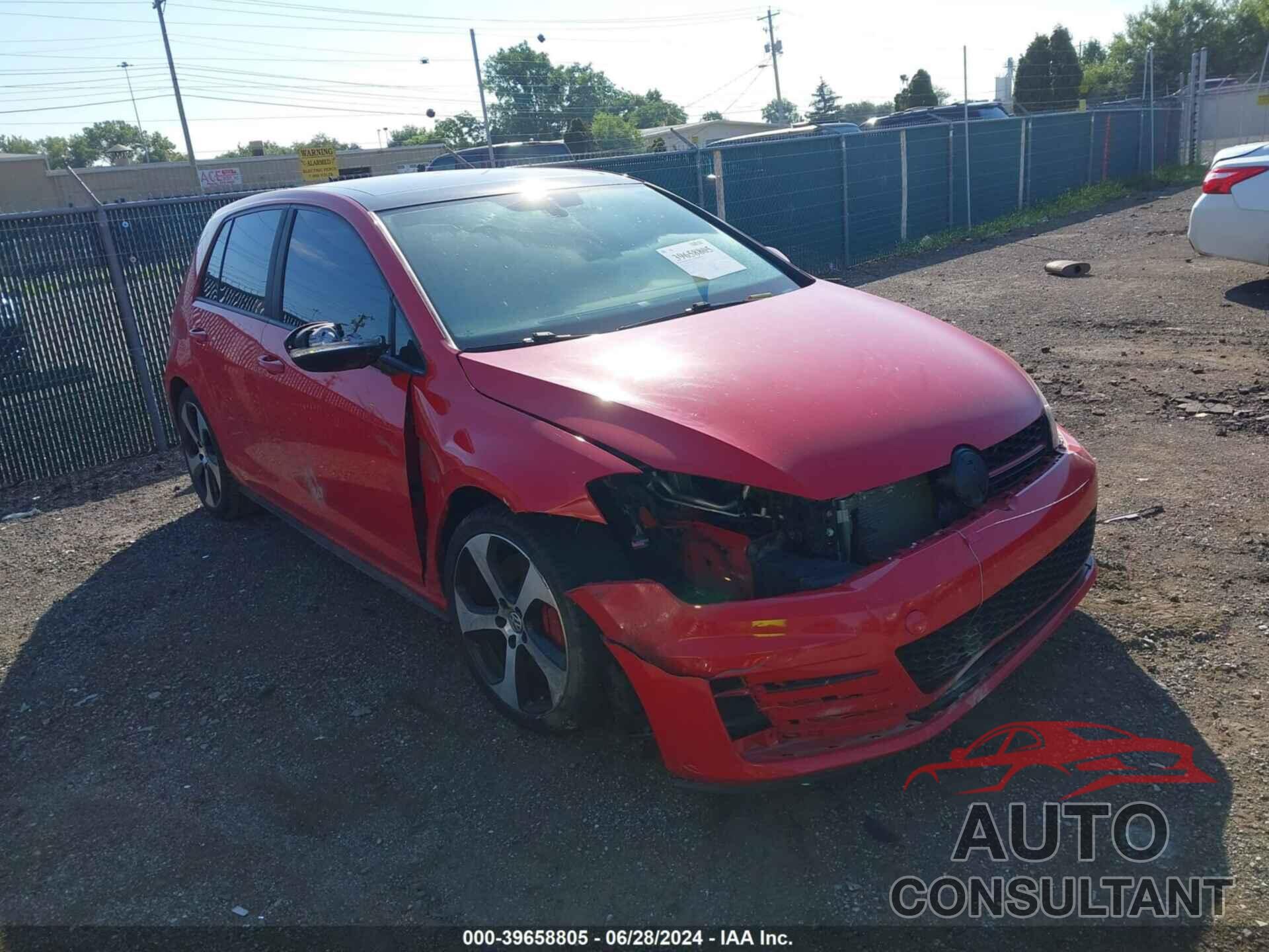 VOLKSWAGEN GOLF GTI 2016 - 3VW547AU2GM021988