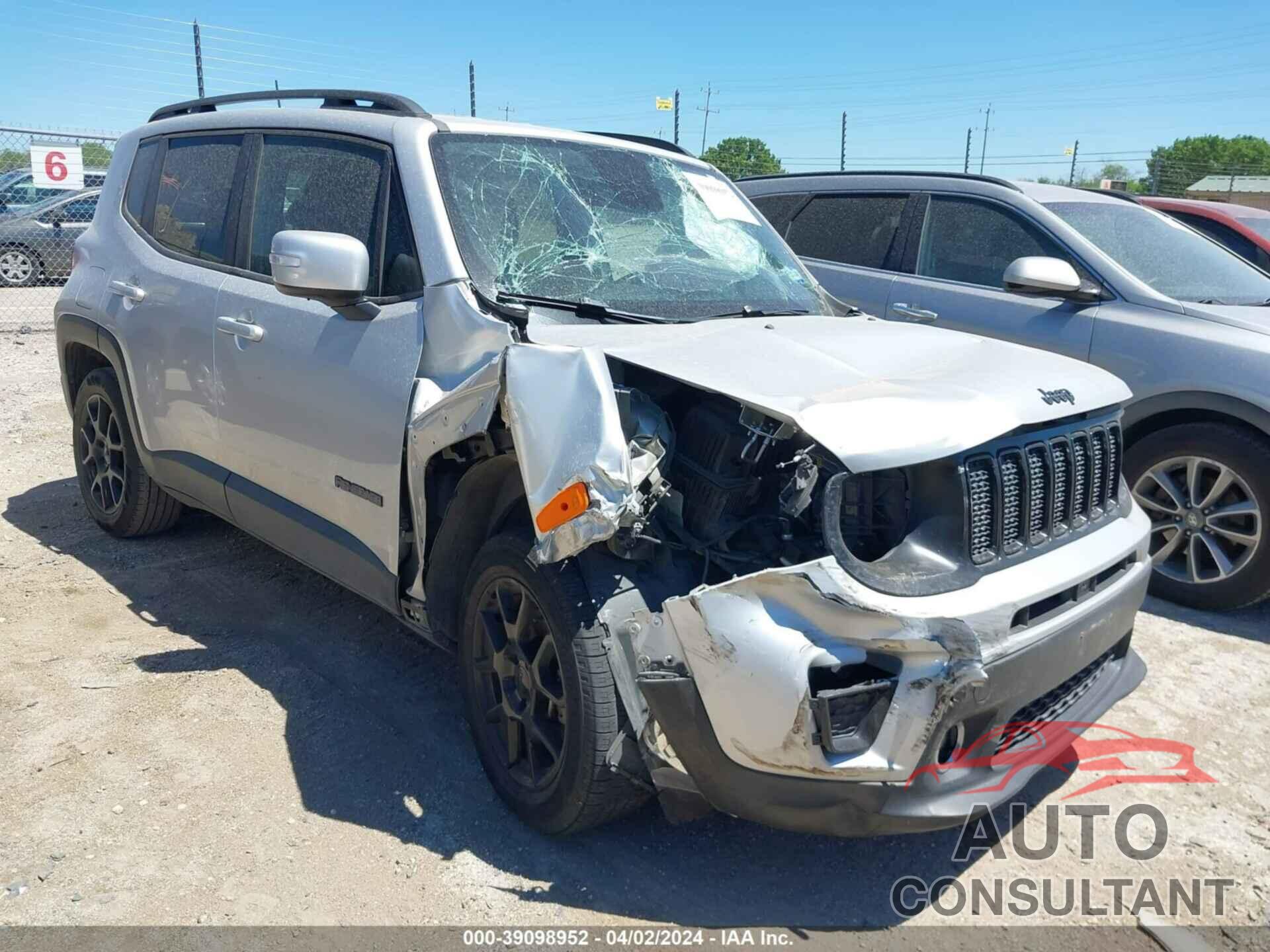 JEEP RENEGADE 2019 - ZACNJABB7KPK38560