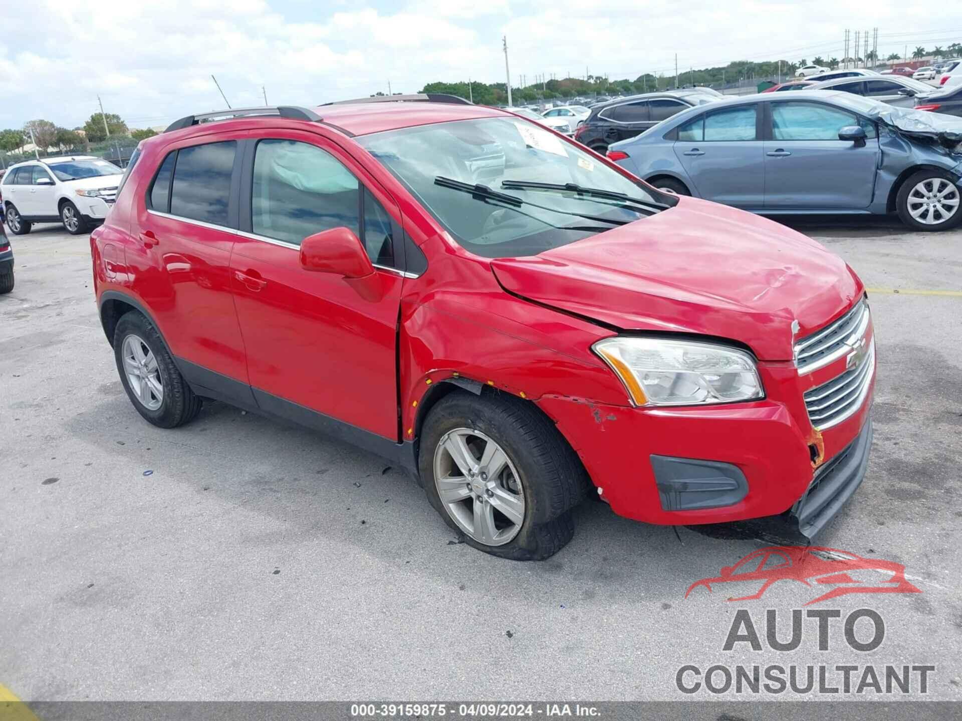 CHEVROLET TRAX 2016 - KL7CJLSBXGB650640