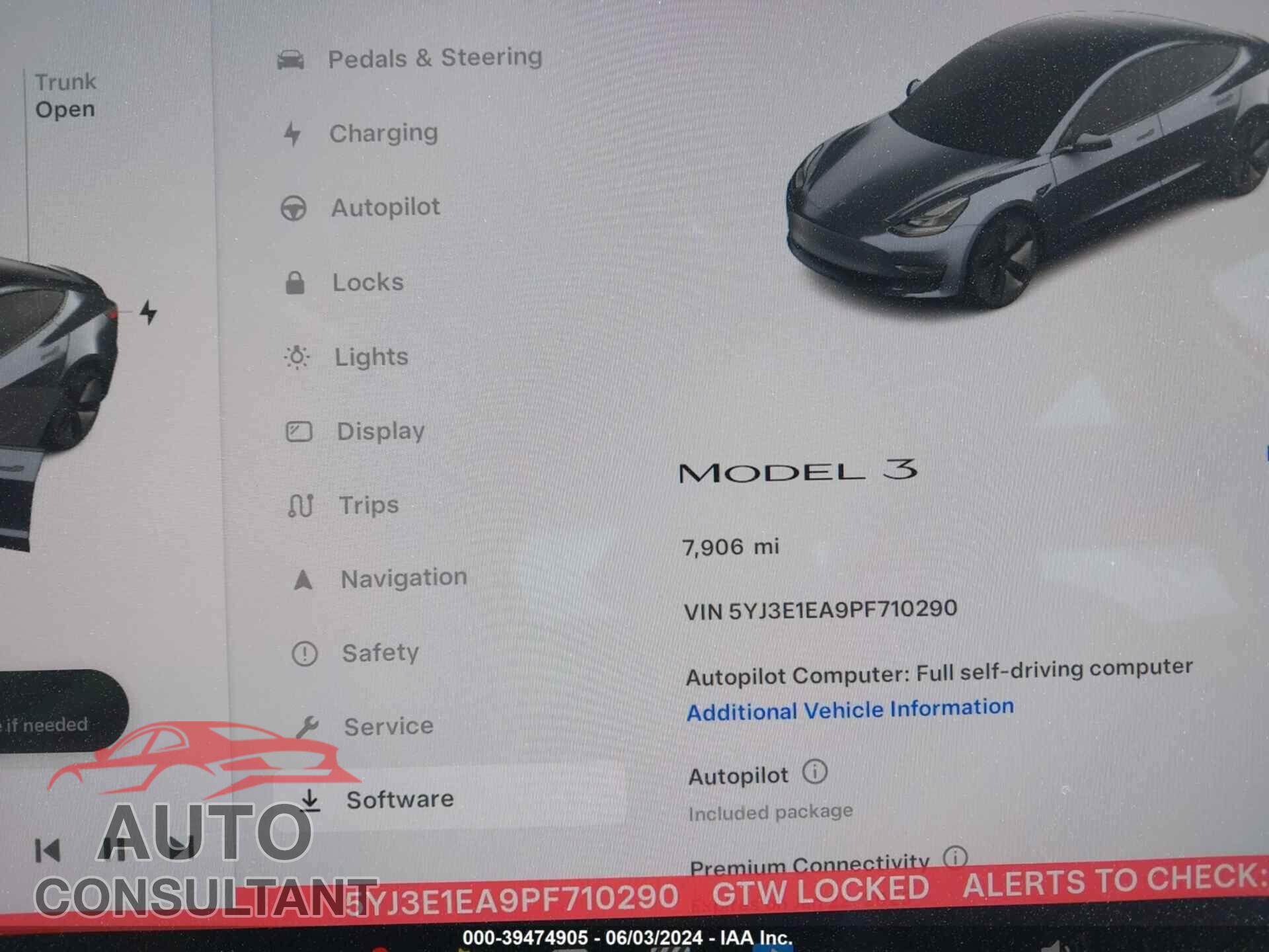 TESLA MODEL 3 2023 - 5YJ3E1EA9PF710290