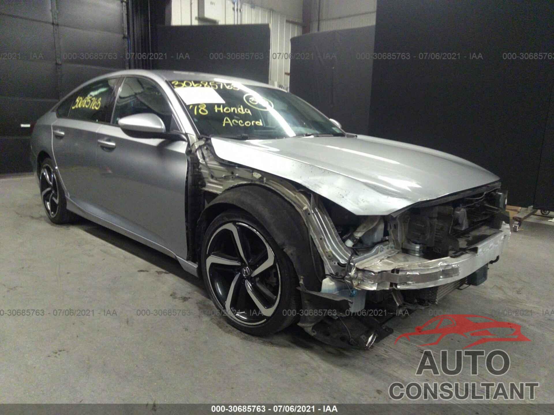 HONDA ACCORD SEDAN 2018 - 1HGCV1F34JA071267