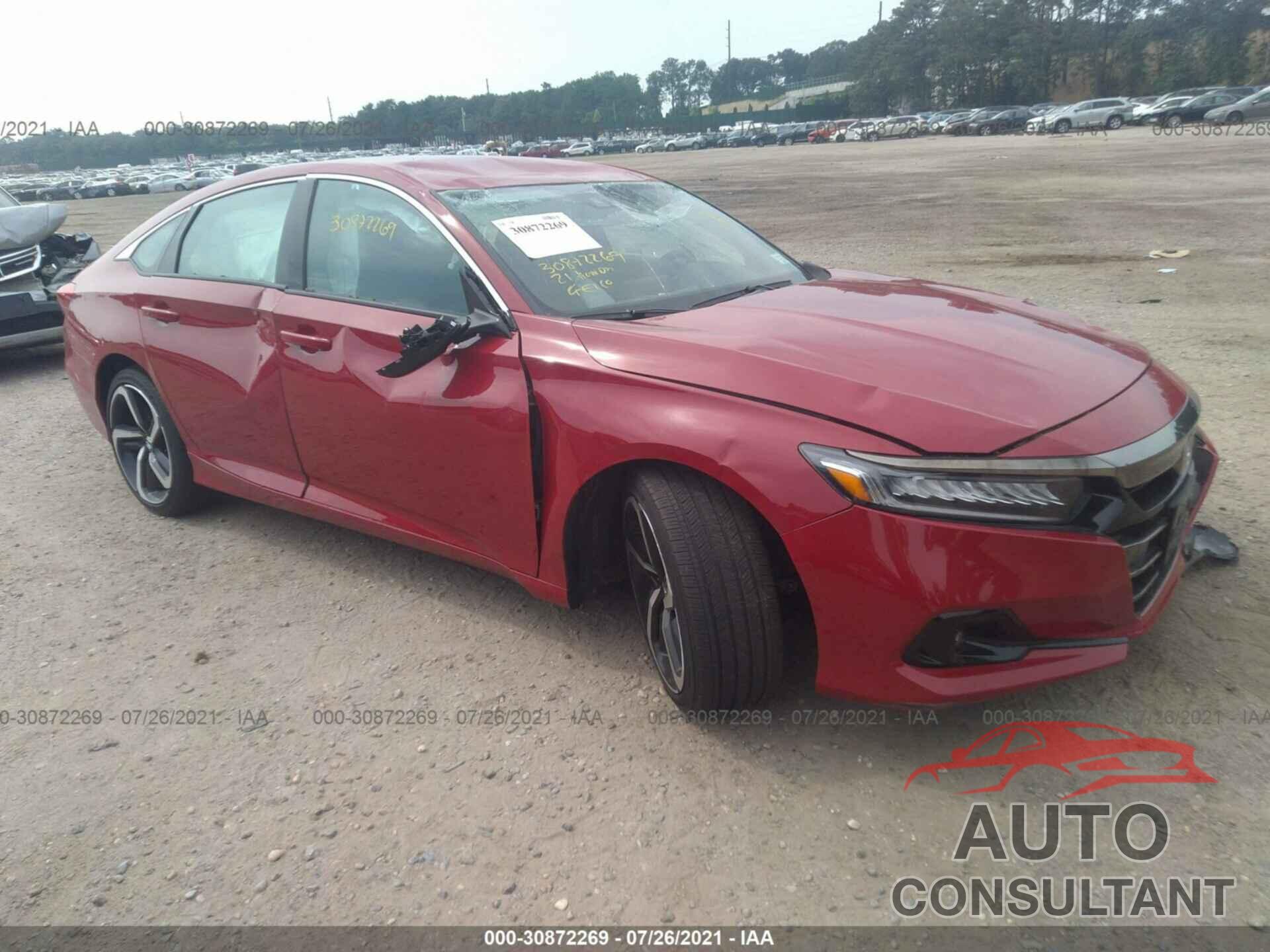 HONDA ACCORD SEDAN 2021 - 1HGCV1F3XMA040738