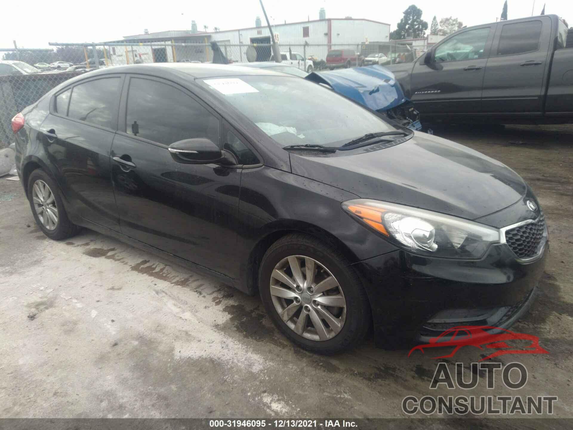 KIA FORTE 2016 - KNAFX4A65G5460619