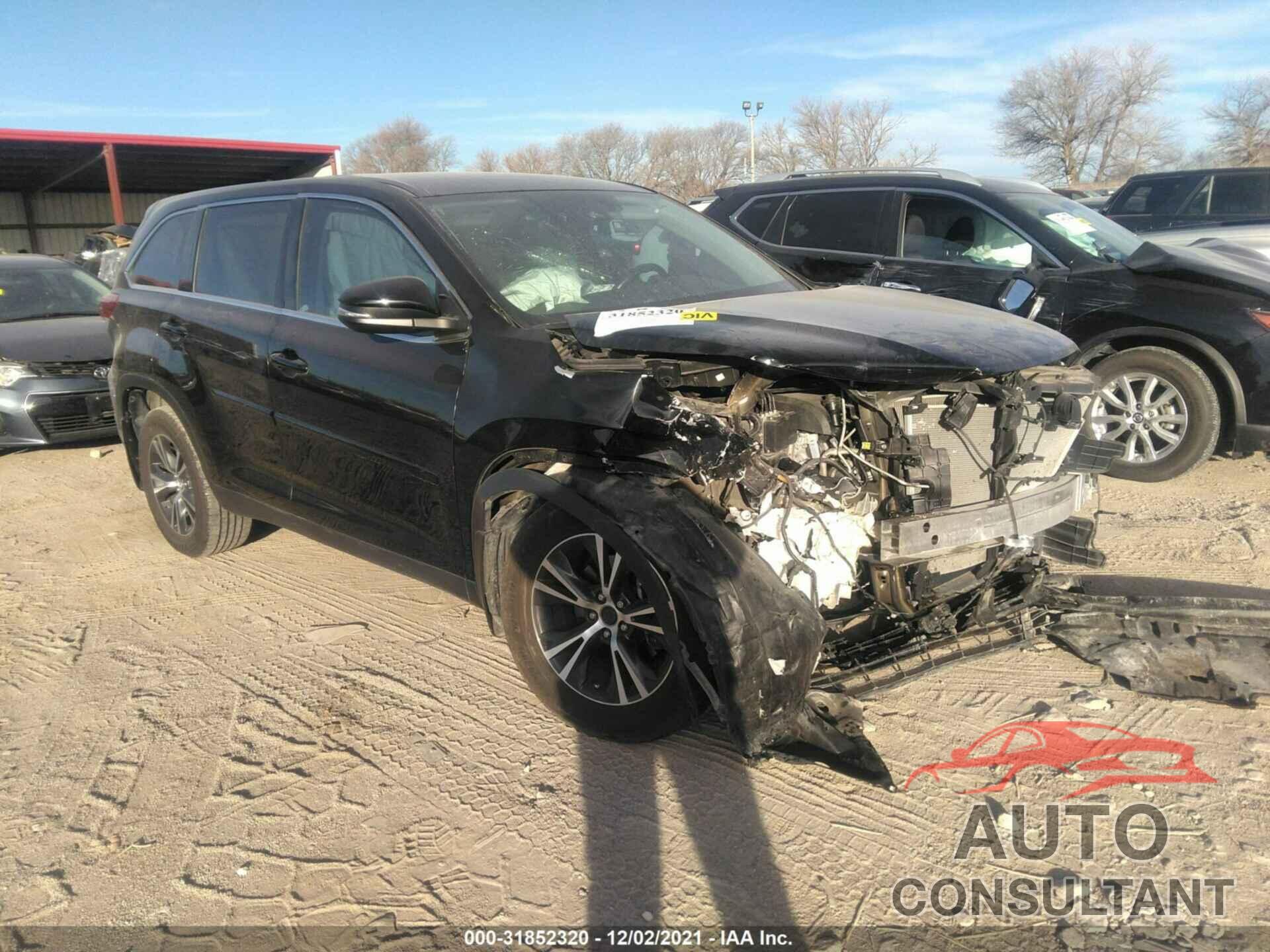 TOYOTA HIGHLANDER 2019 - 5TDBZRFHXKS705324