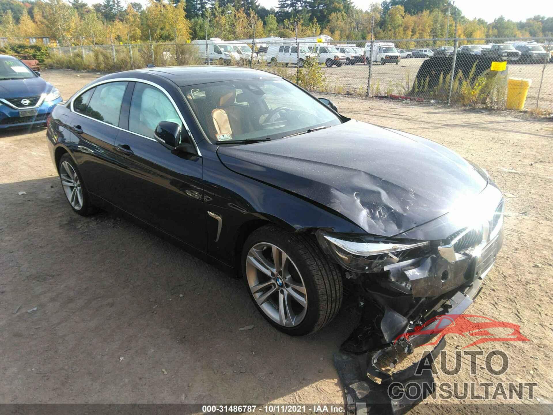 BMW 4 SERIES 2018 - WBA4J3C53JBG91537