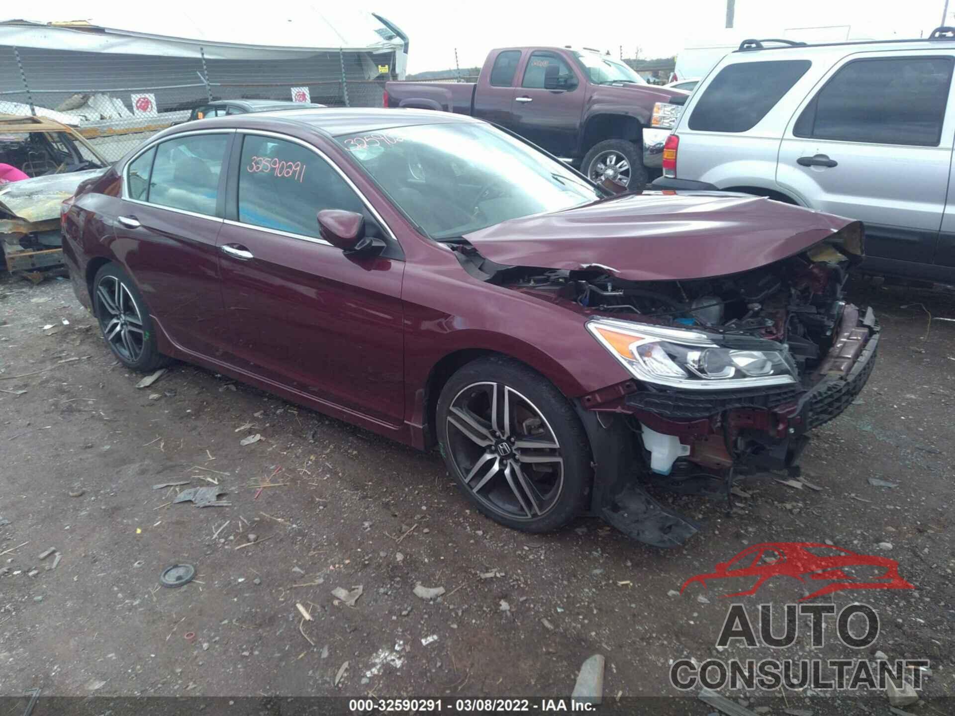 HONDA ACCORD SEDAN 2017 - 1HGCR2F16HA206915