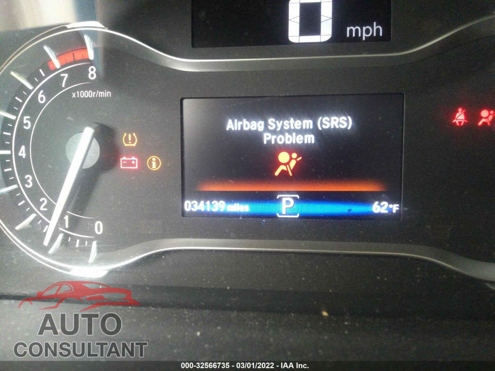 HONDA PILOT 2017 - 5FNYF5H50HB037321