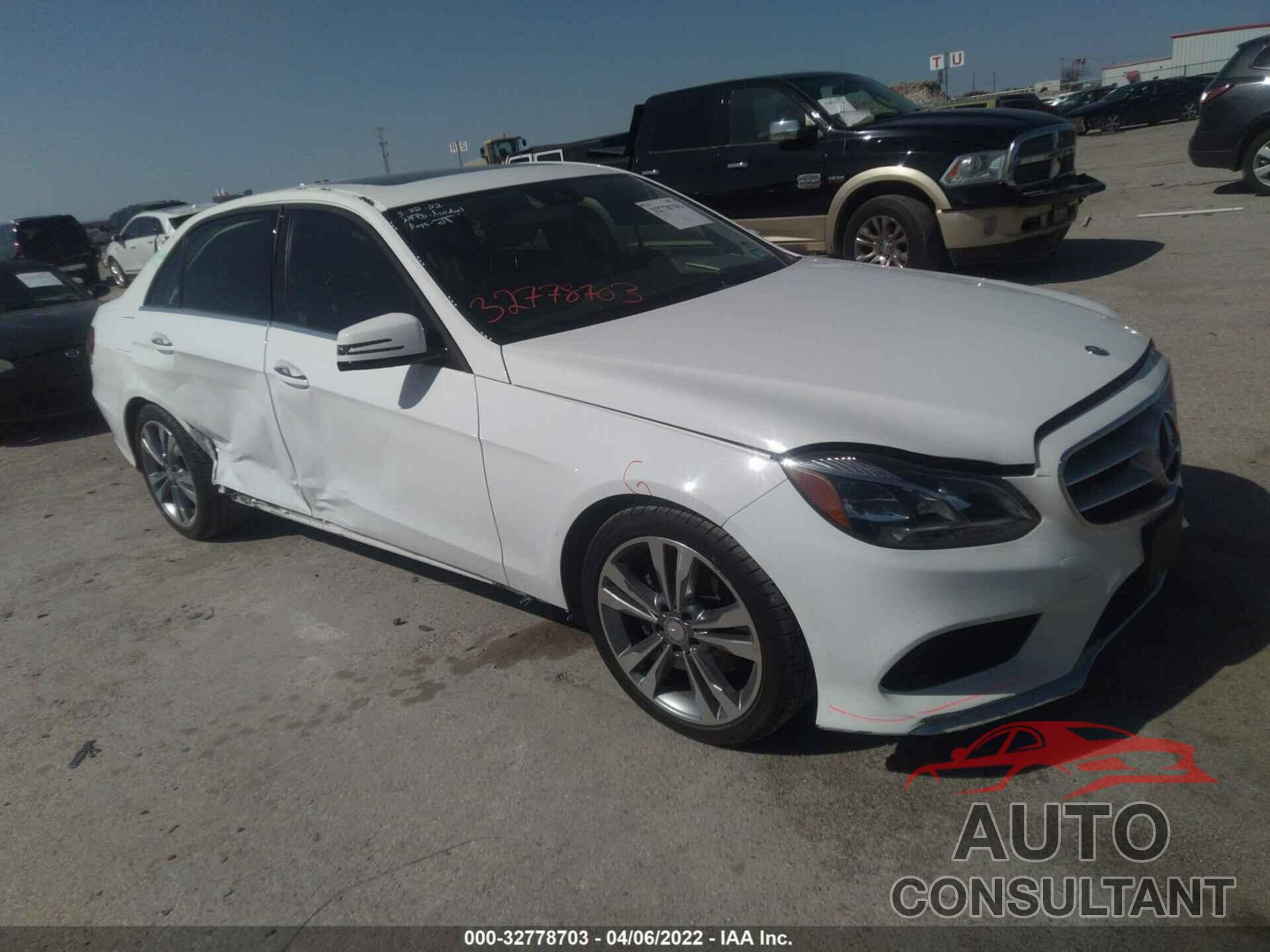 MERCEDES-BENZ E-CLASS 2016 - WDDHF8JB2GB297731