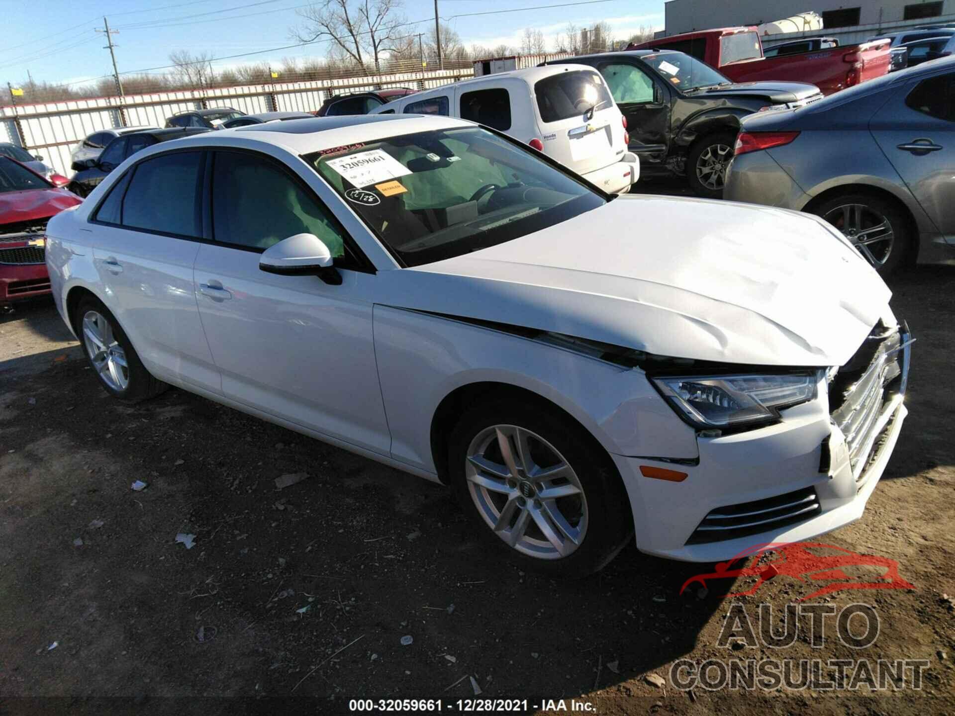 AUDI A4 2017 - WAUGMAF46HN049072