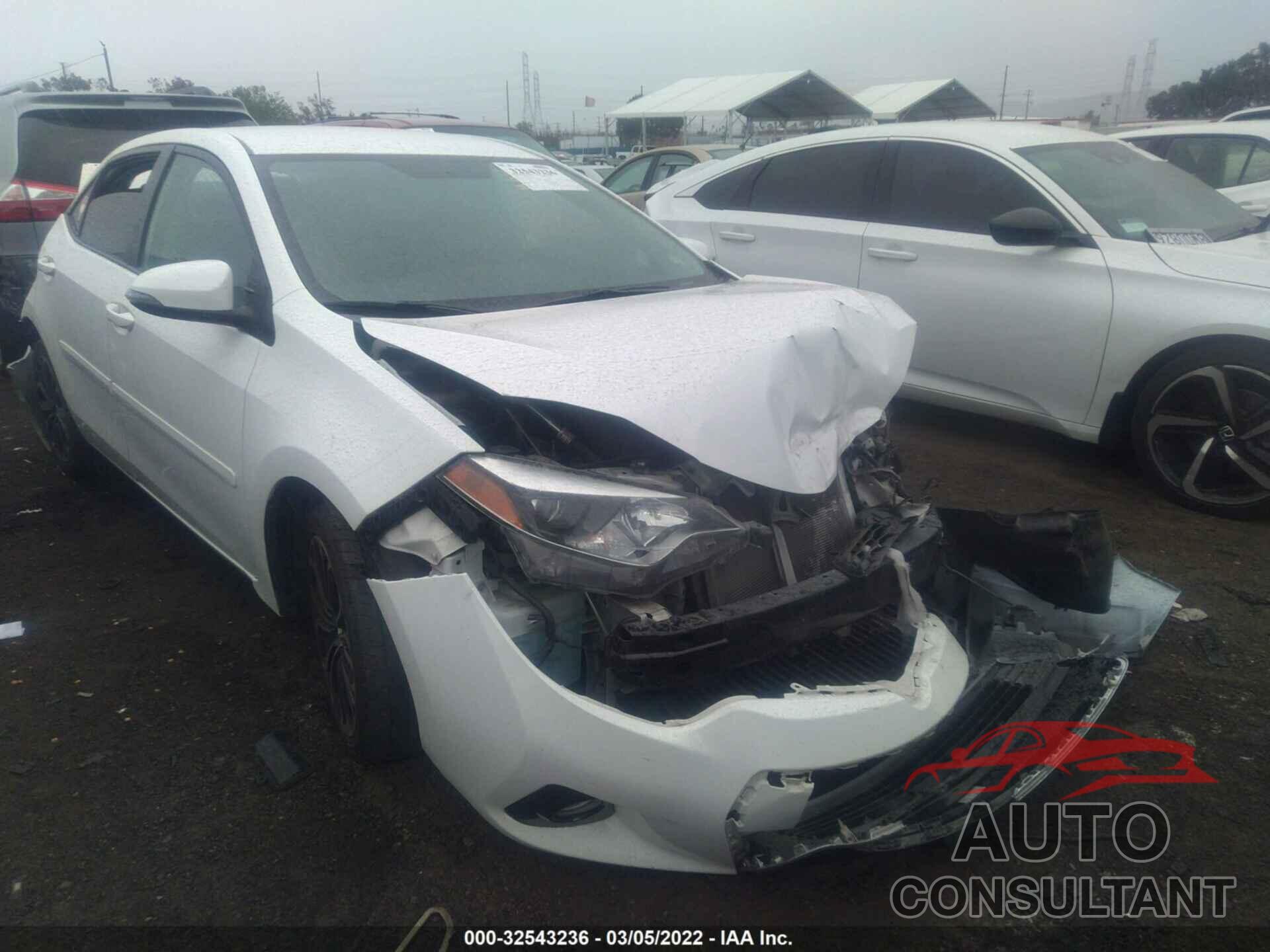 TOYOTA COROLLA 2016 - 5YFBURHE0GP551479