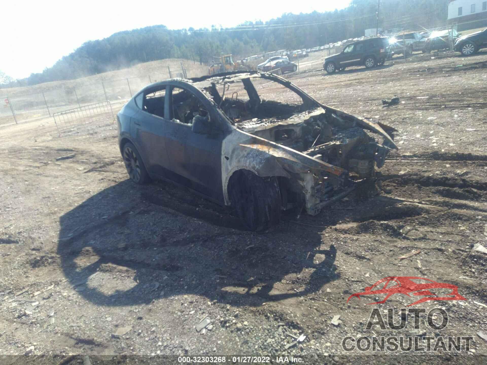 TESLA MODEL Y 2021 - 5YJYGDEF4MF124492