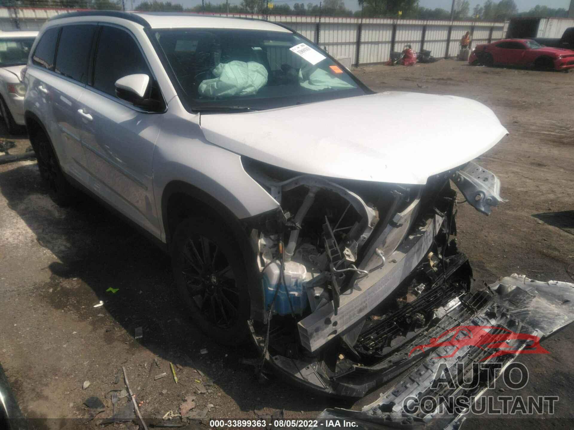 TOYOTA HIGHLANDER 2019 - 5TDKZRFH8KS348936