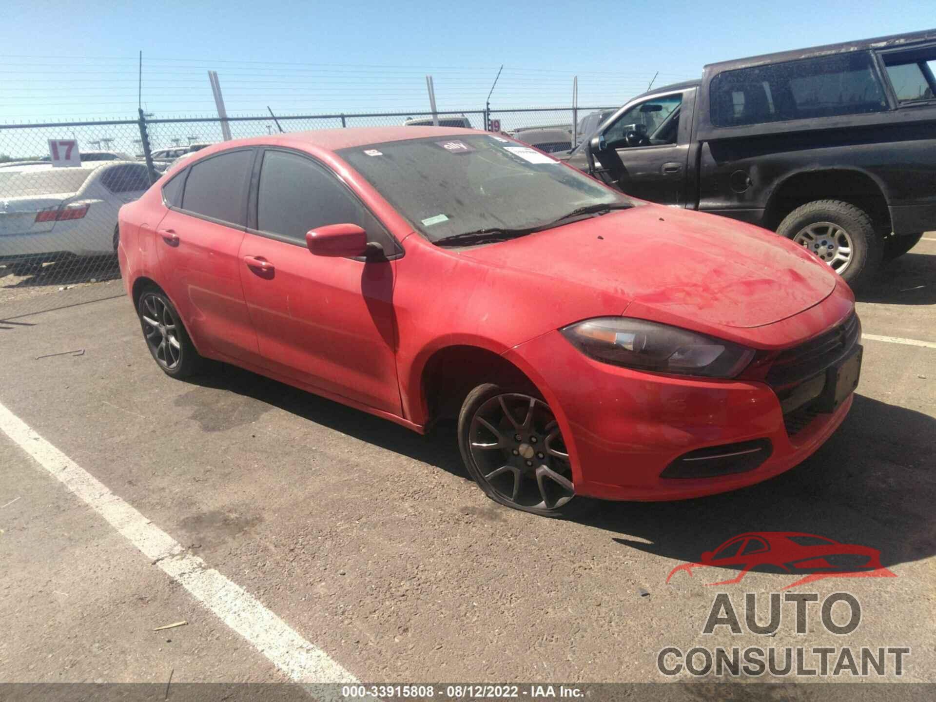 DODGE DART 2016 - 1C3CDFAA2GD736683