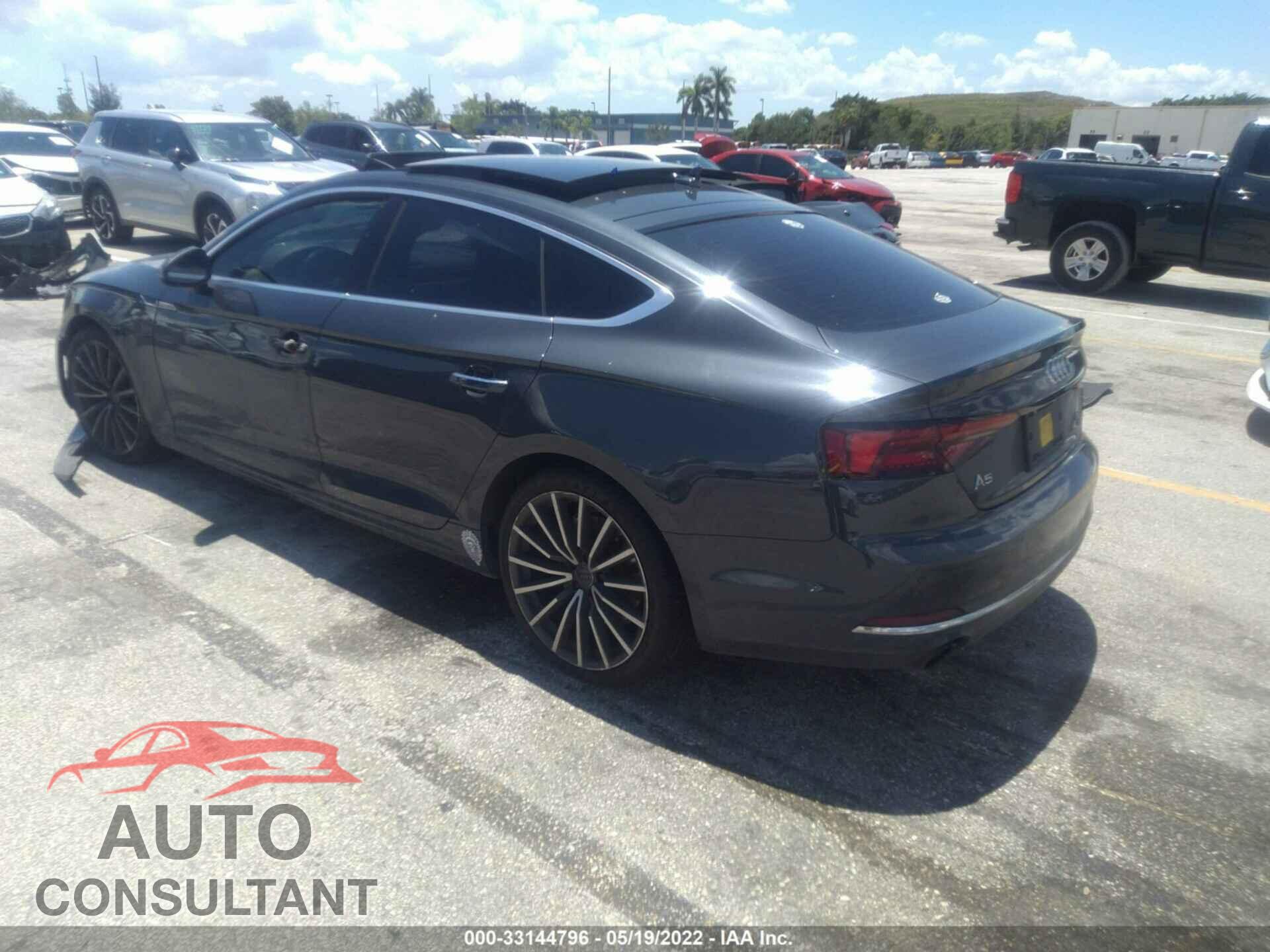 AUDI A5 SPORTBACK 2018 - WAUBNCF54JA040377