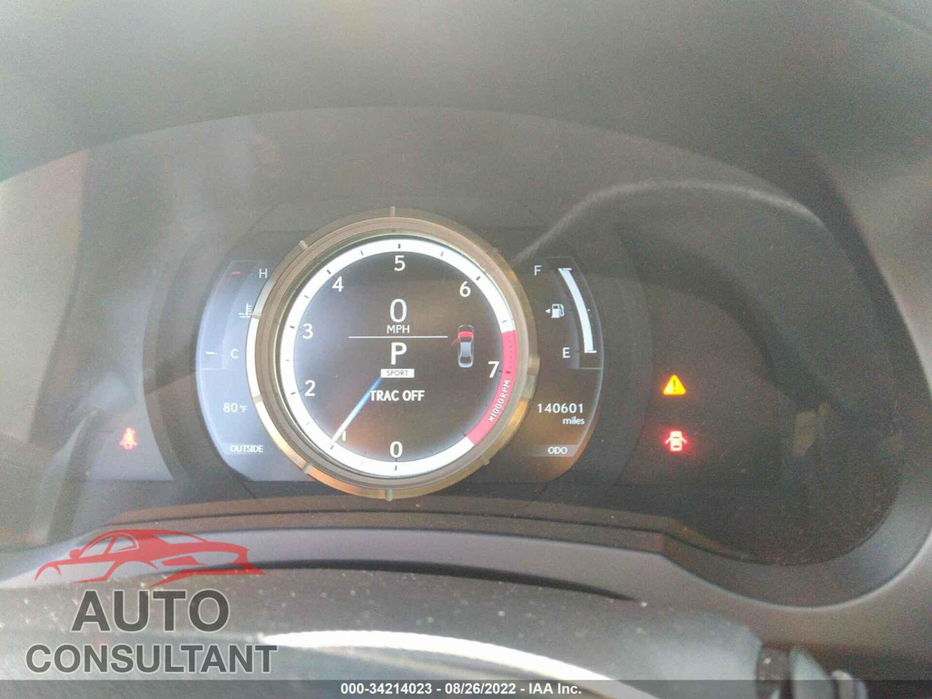 LEXUS IS 250 2014 - JTHBF1D29E5030552