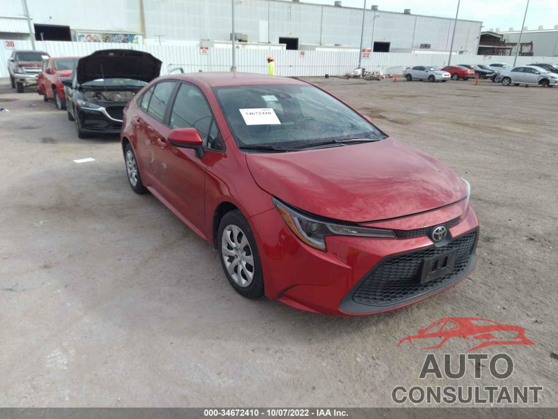 TOYOTA COROLLA 2020 - 5YFEPRAE0LP030500