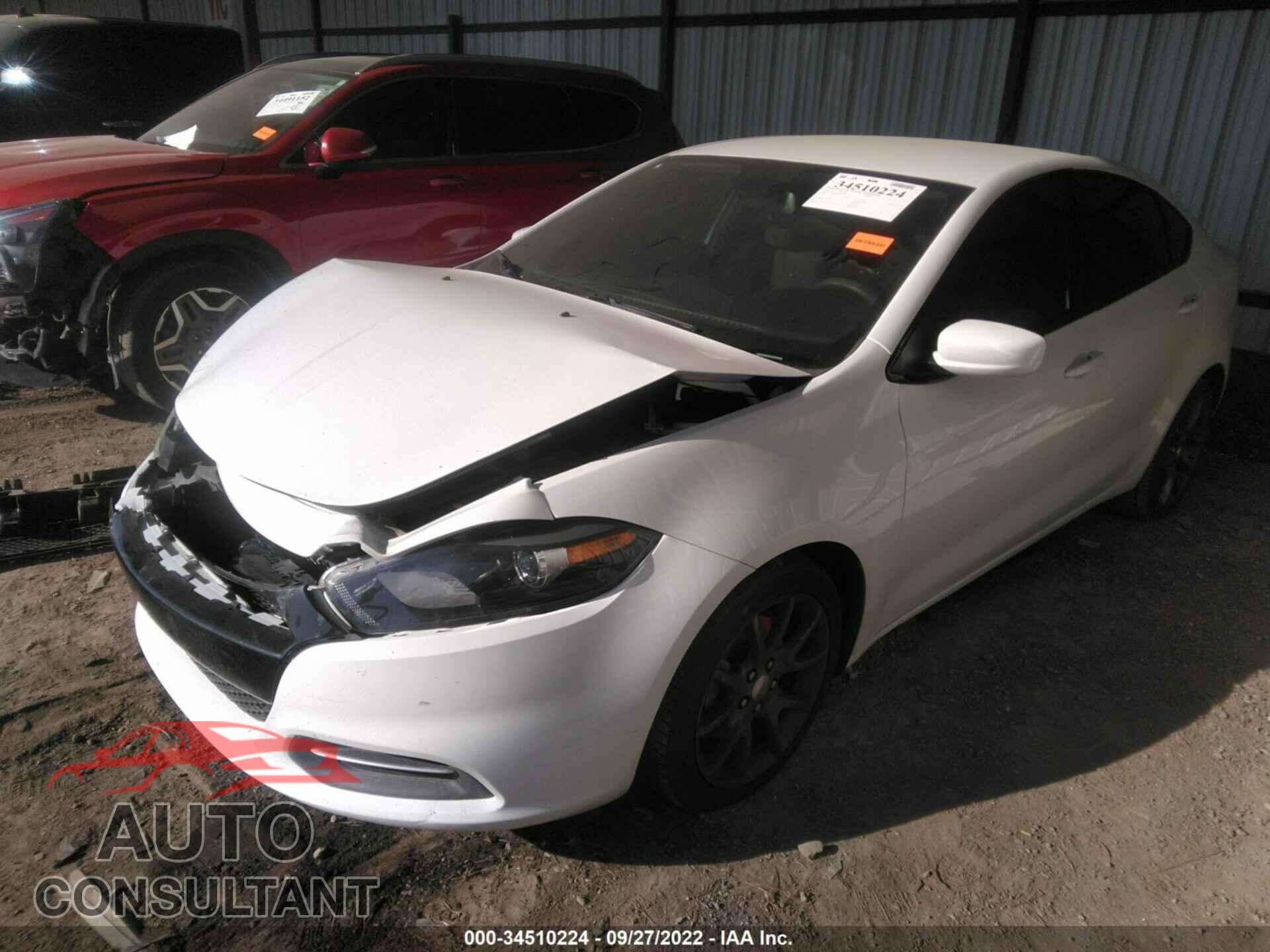 DODGE DART 2016 - 1C3CDFAA3GD504481