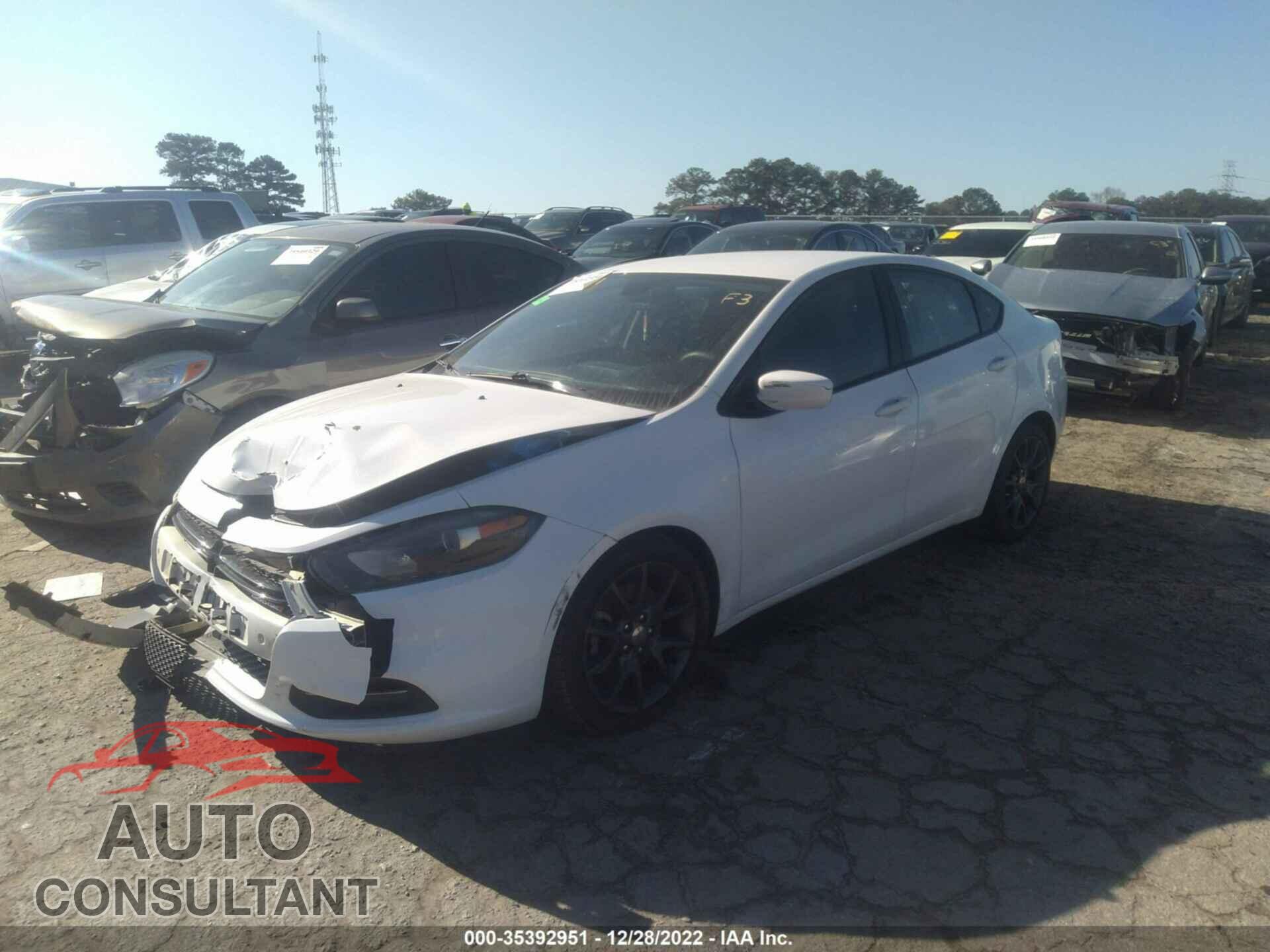 DODGE DART 2016 - 1C3CDFAAXGD516532