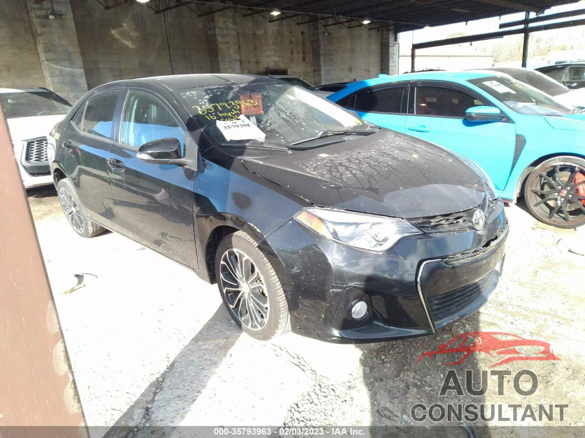 TOYOTA COROLLA 2016 - 2T1BURHEXGC743668