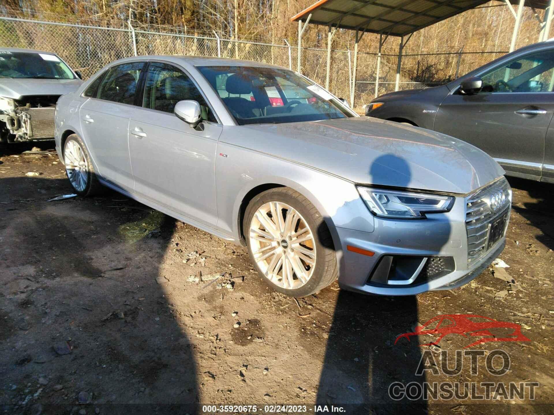 AUDI A4 2019 - WAUENAF45KN001221