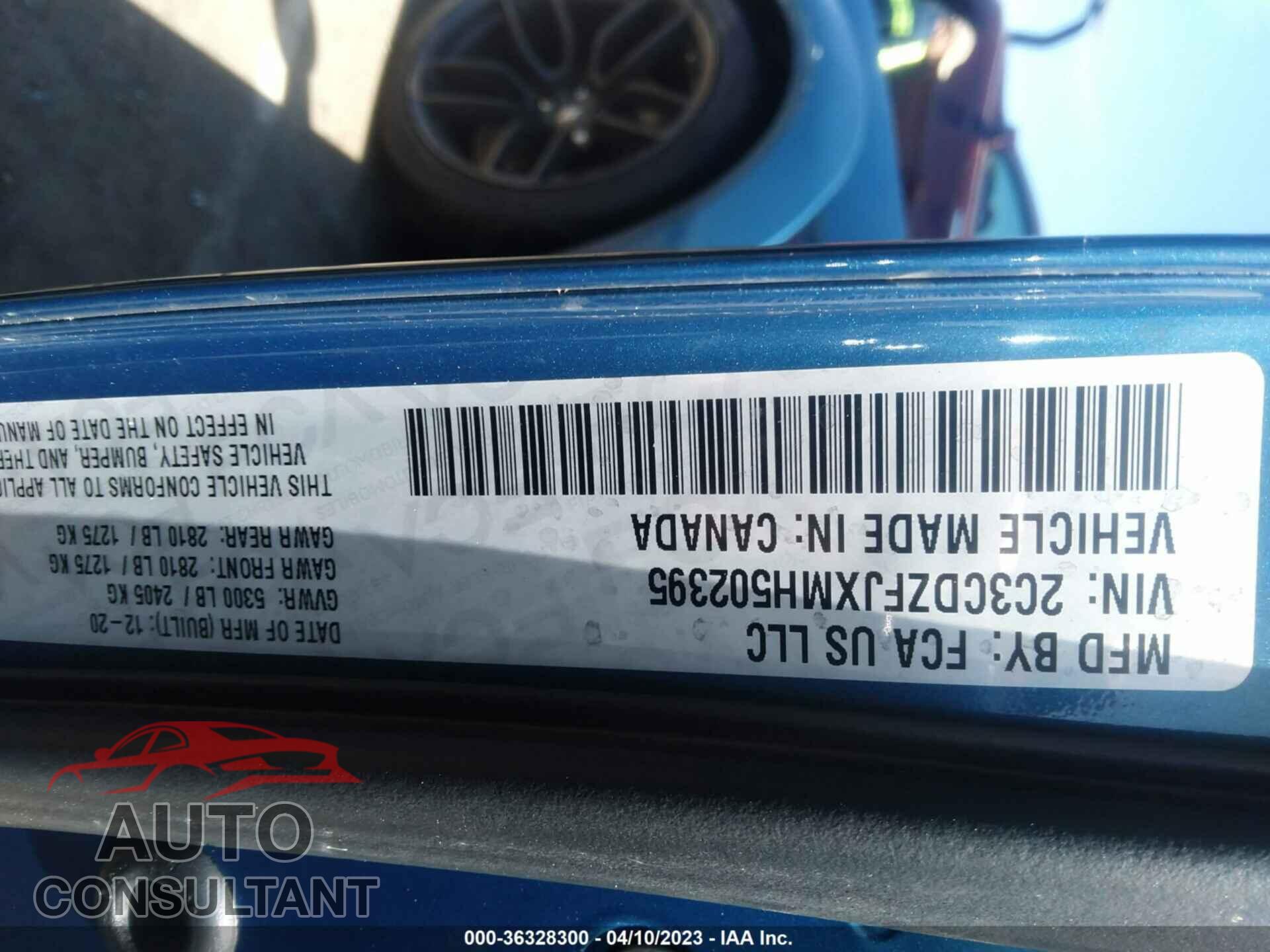 DODGE CHALLENGER 2021 - 2C3CDZFJXMH502395