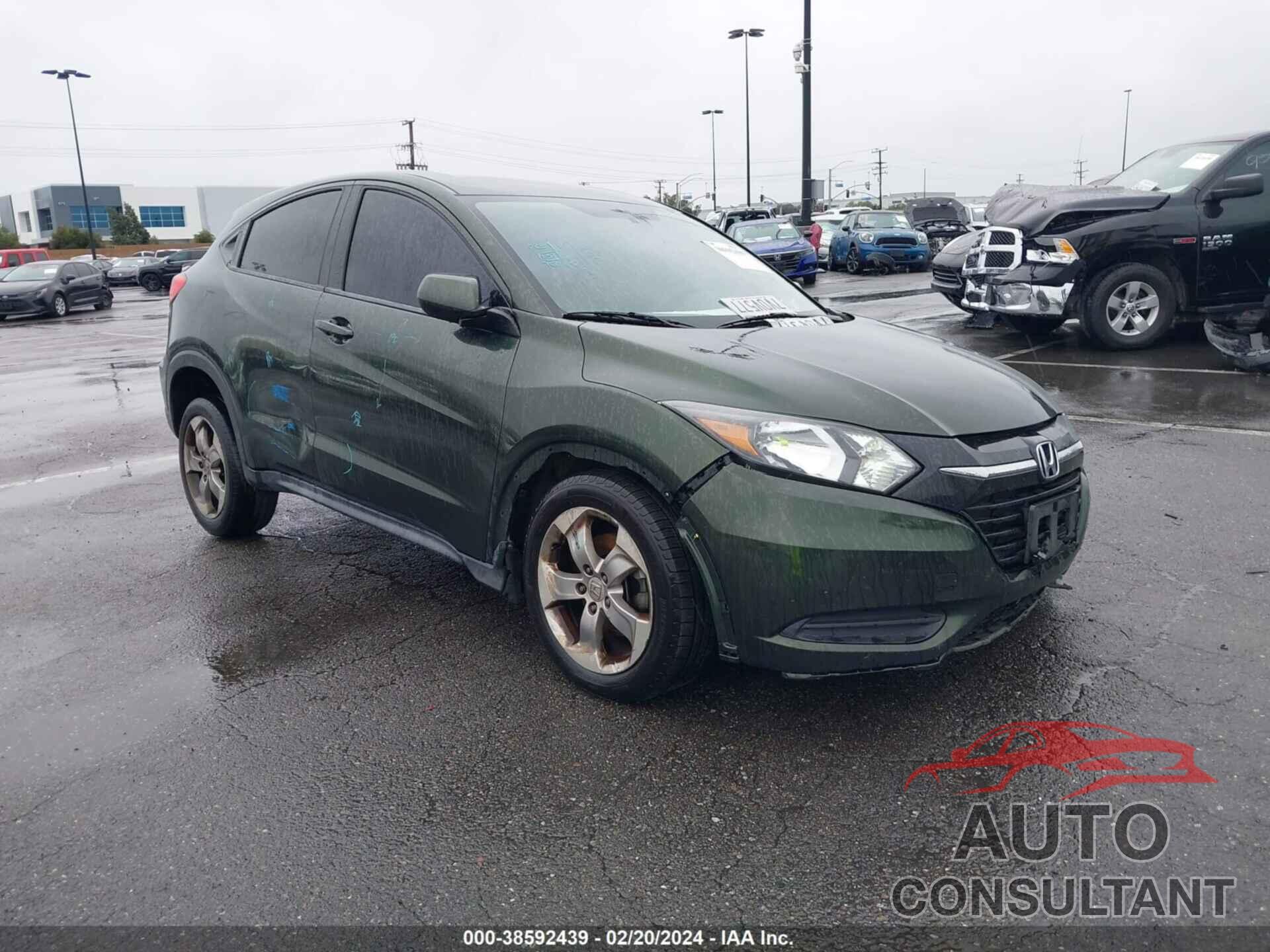 HONDA HR-V 2016 - 3CZRU6H36GM763705