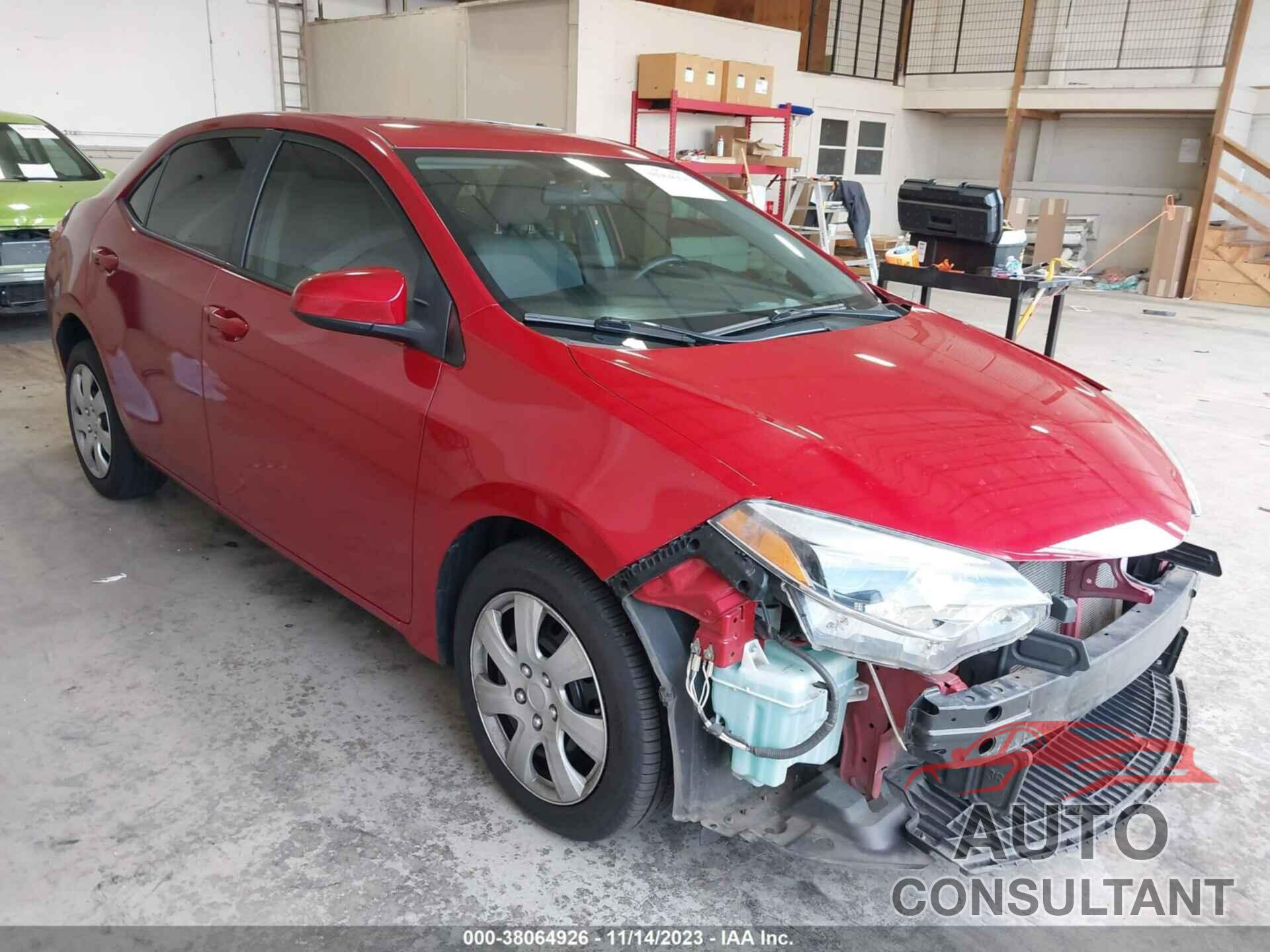TOYOTA COROLLA 2016 - 2T1BURHE2GC685538