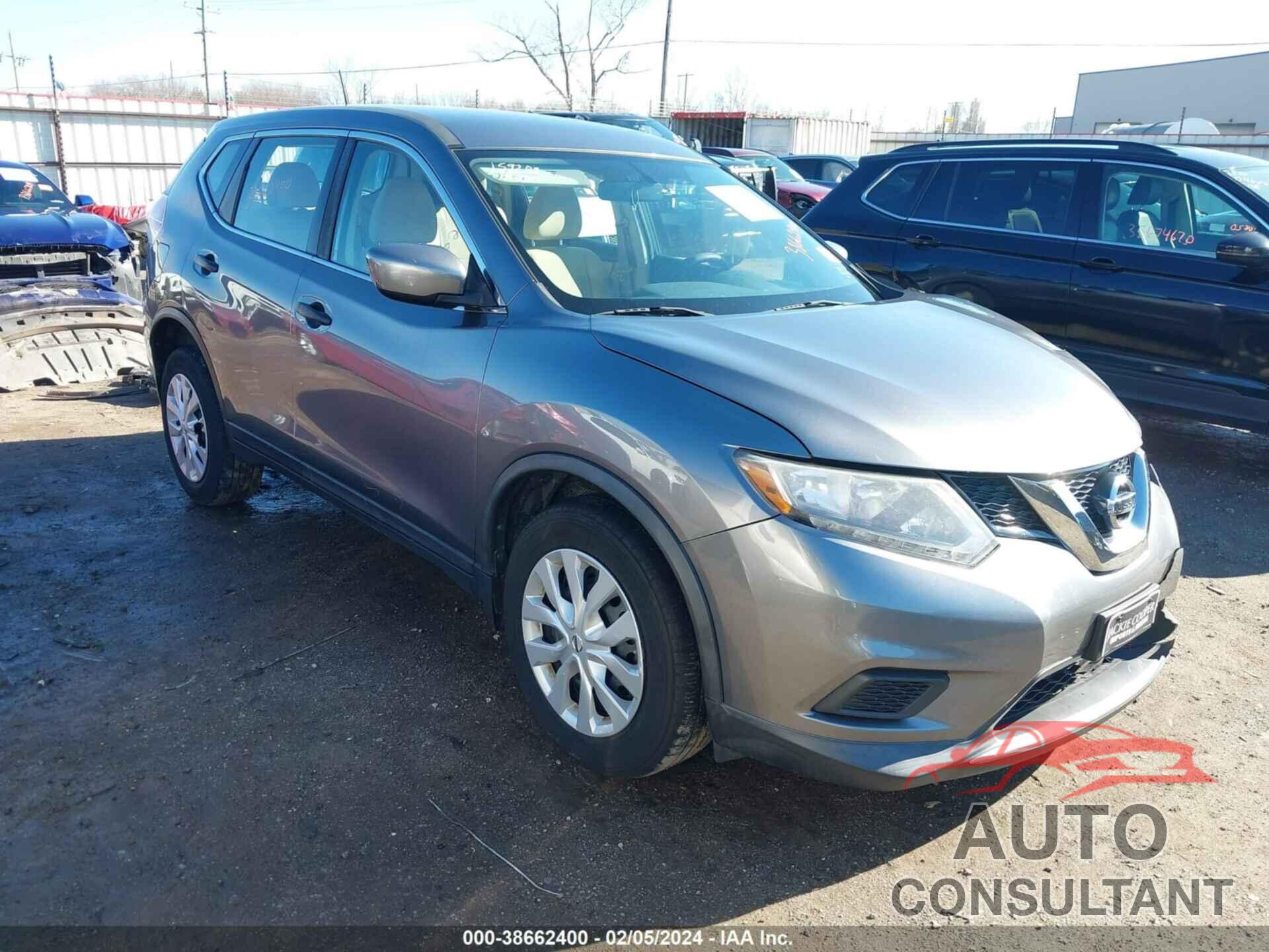 NISSAN ROGUE 2016 - KNMAT2MV0GP658657