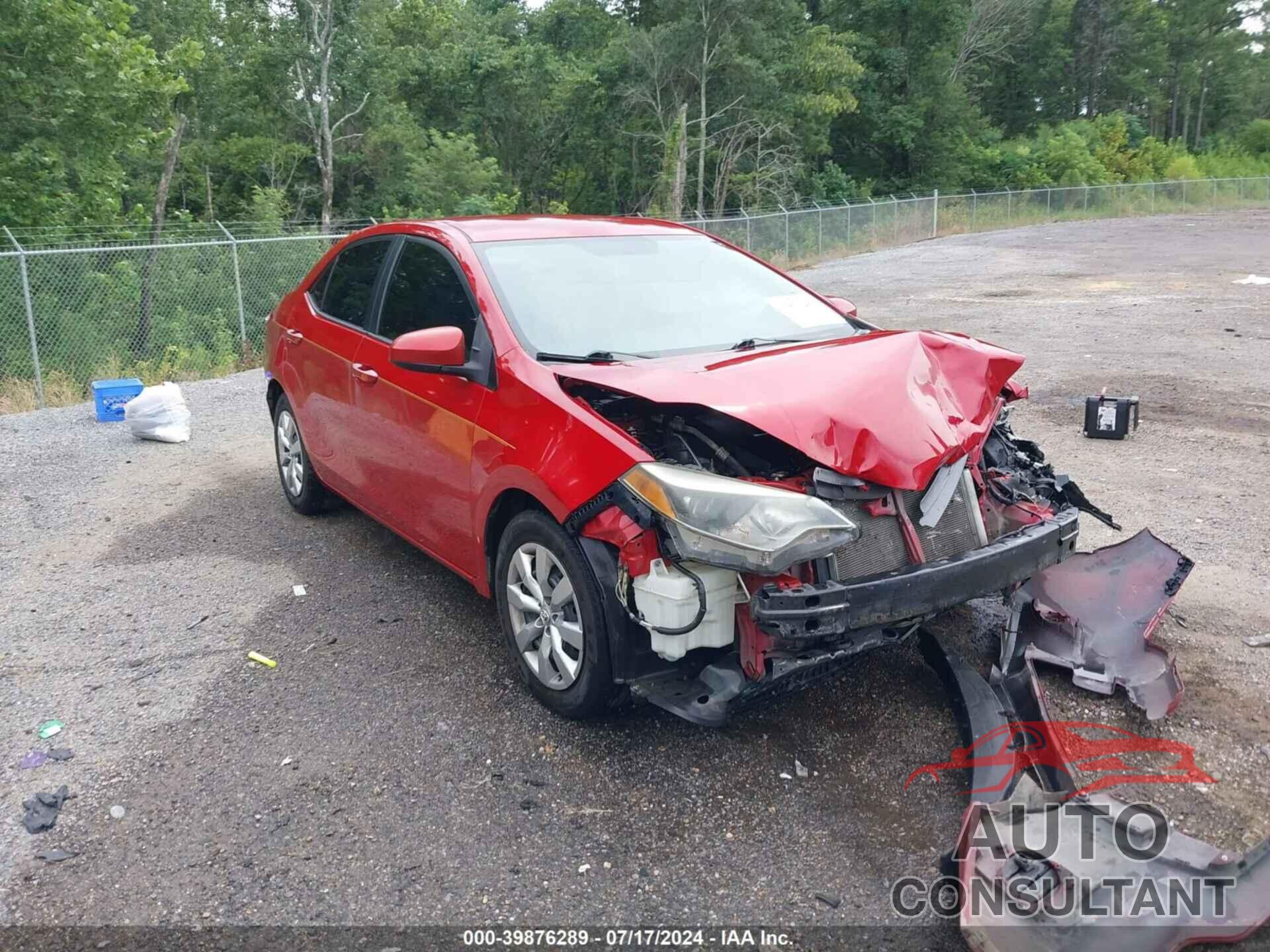 TOYOTA COROLLA 2016 - 2T1BURHE2GC682073