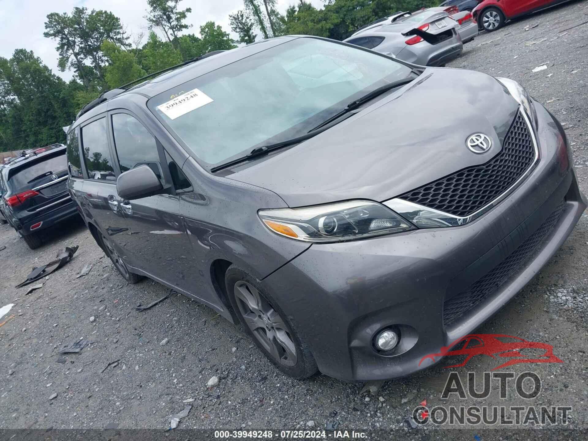 TOYOTA SIENNA 2017 - 5TDXZ3DC1HS829548