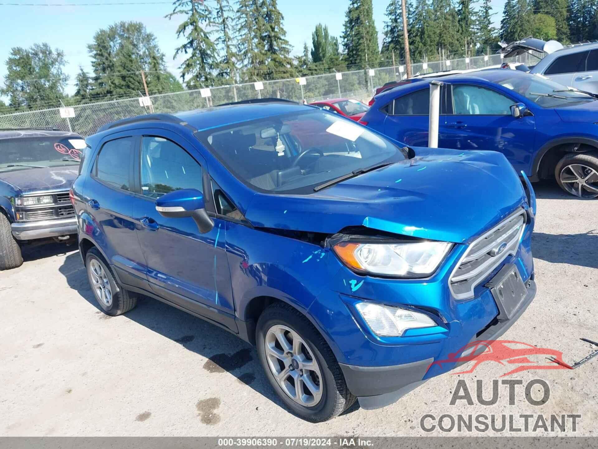 FORD ECOSPORT 2018 - MAJ3P1TE6JC209349