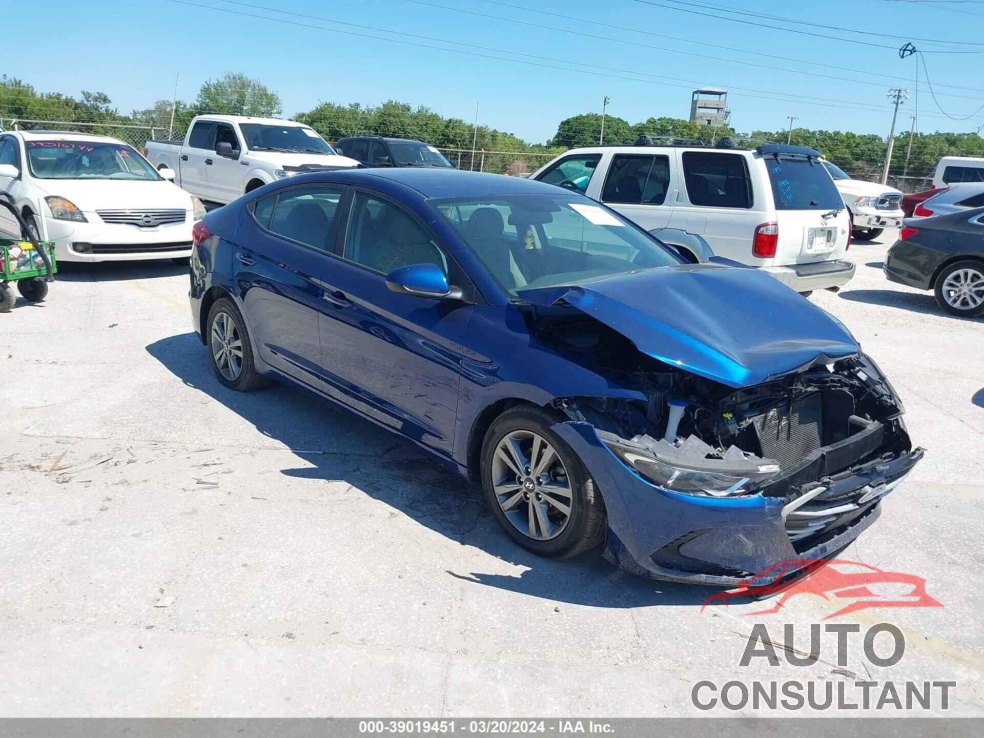 HYUNDAI ELANTRA 2017 - 5NPD84LF0HH173095