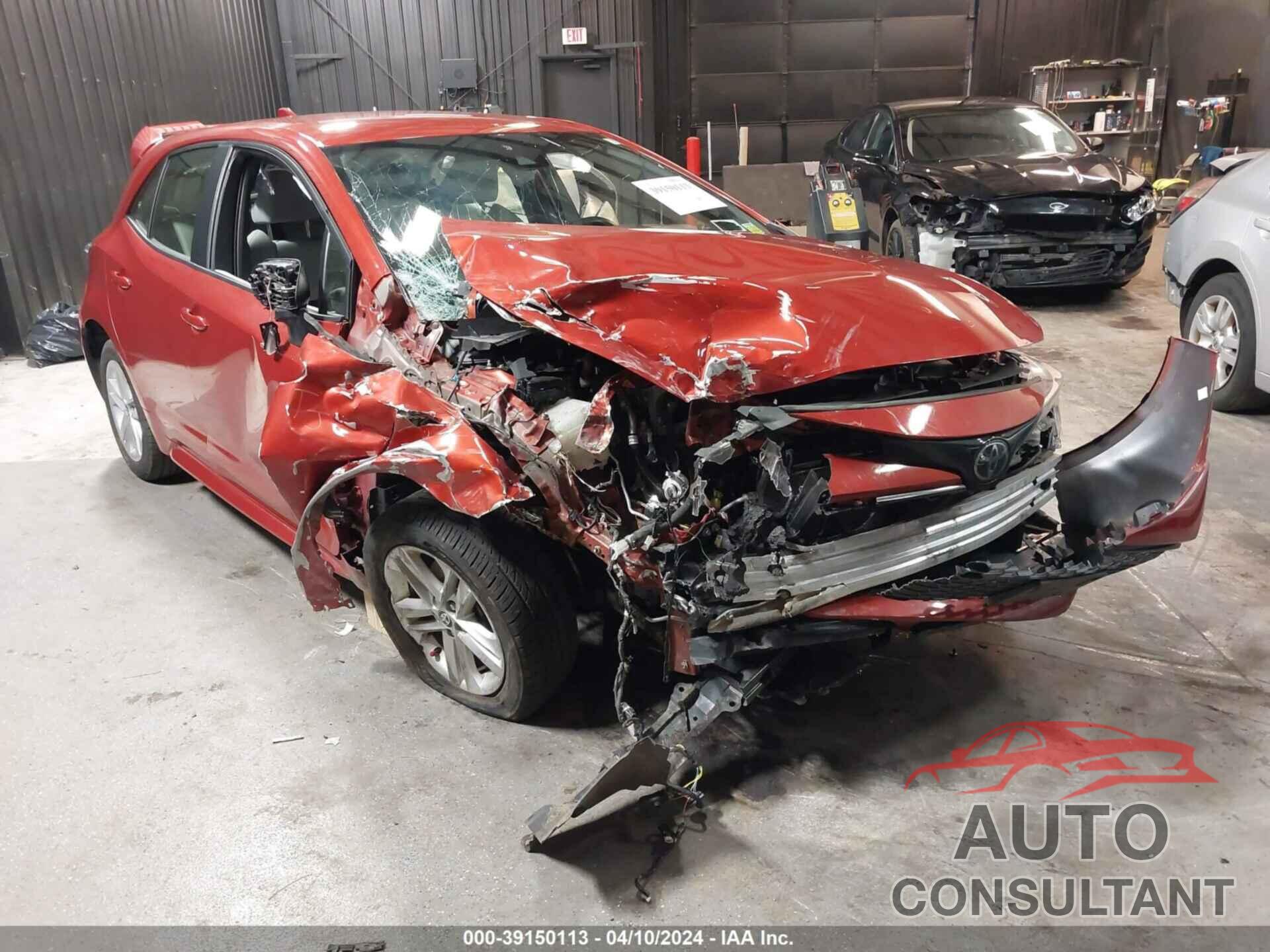 TOYOTA COROLLA 2019 - JTNK4RBE9K3050323