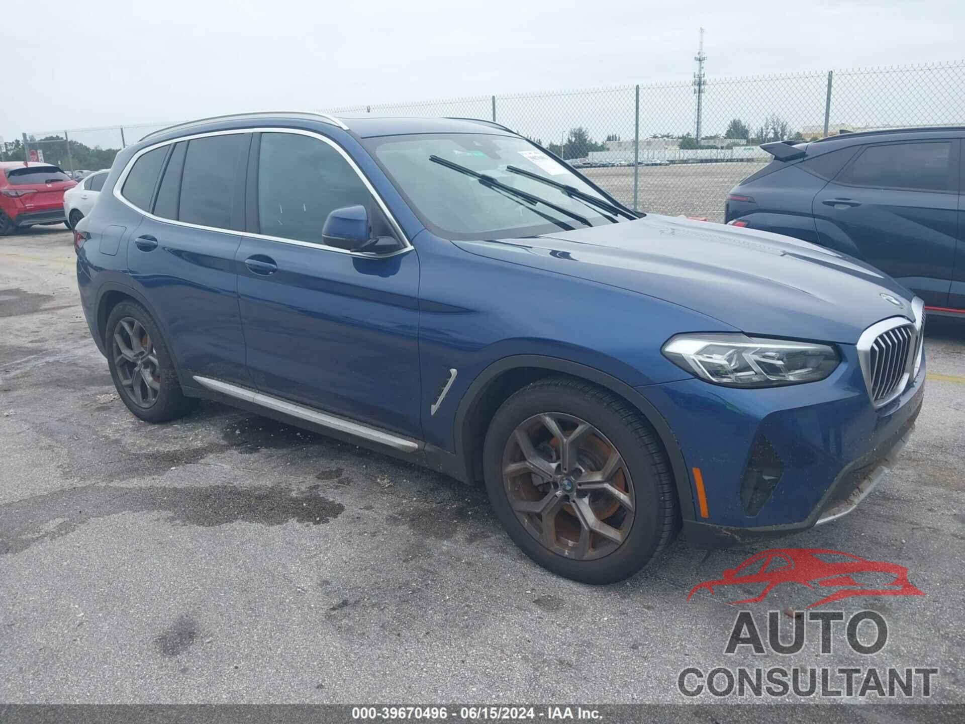 BMW X3 2022 - 5UX43DP01N9K35482