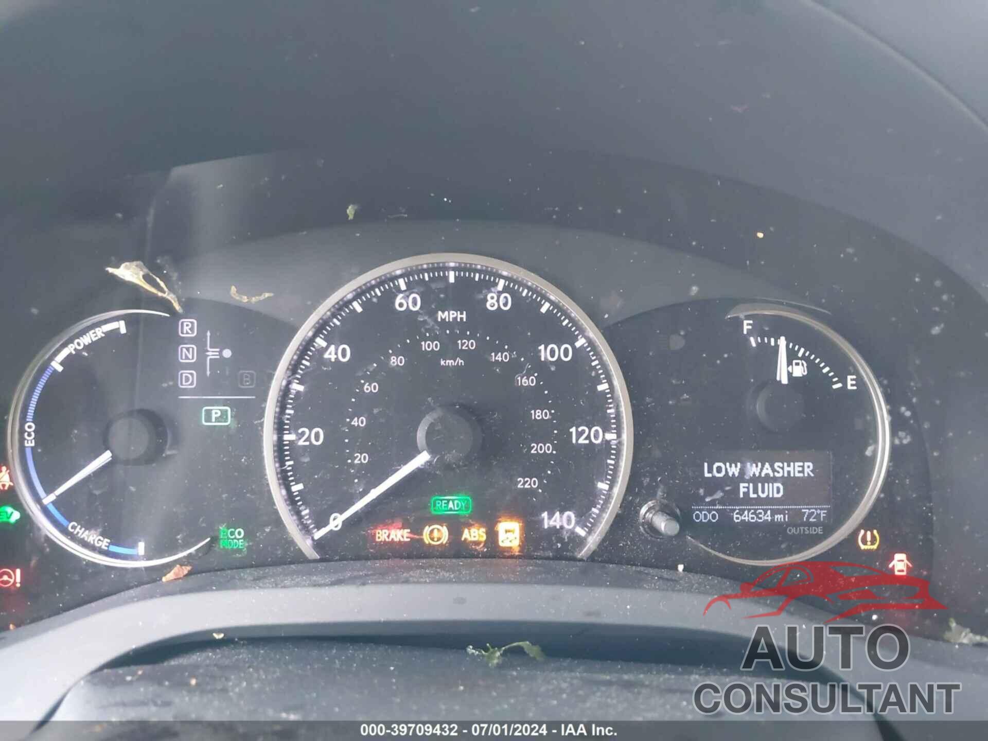 LEXUS CT 200H 2016 - JTHKD5BH9G2254168