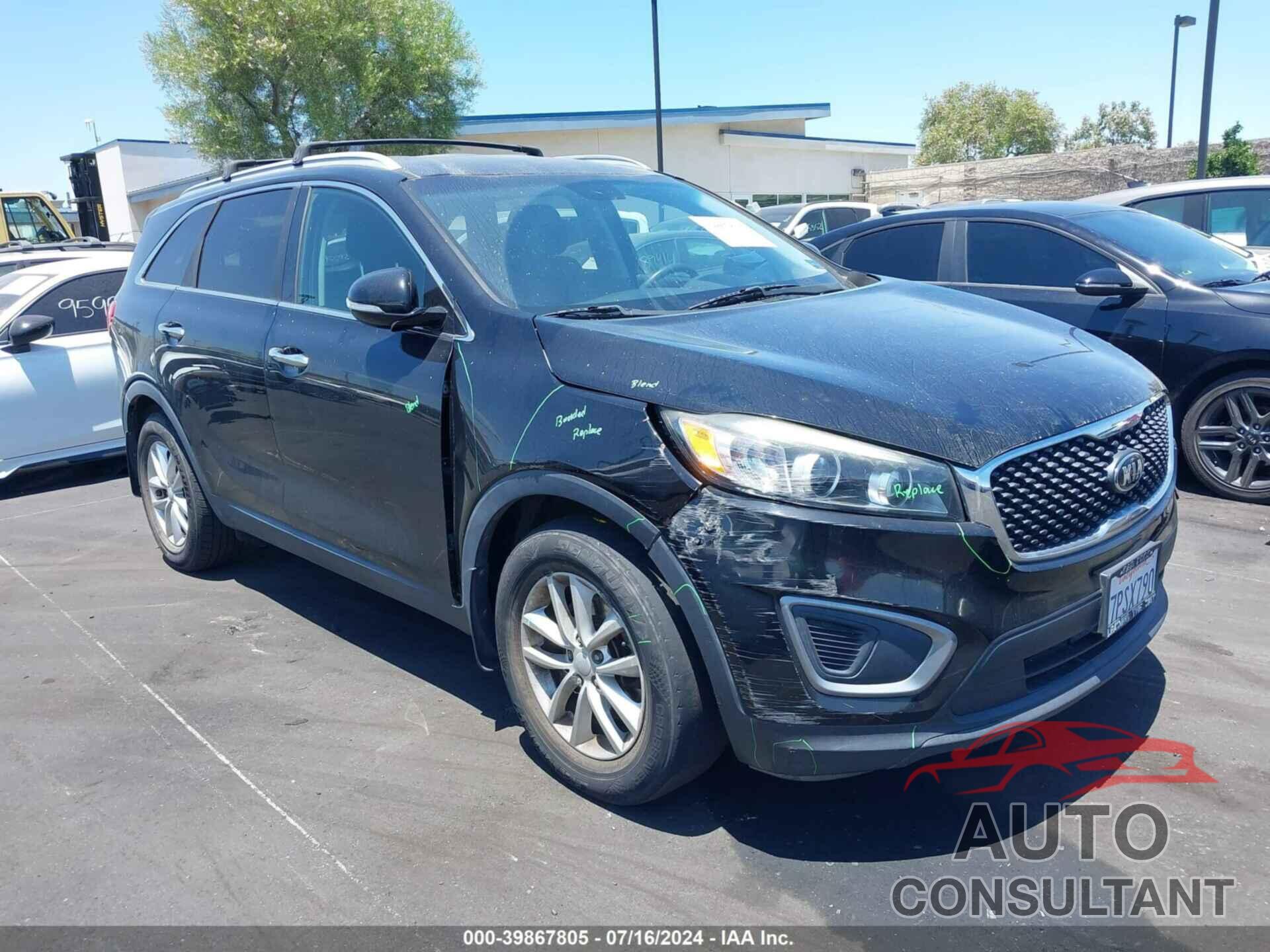 KIA SORENTO 2016 - 5XYPG4A36GG104460