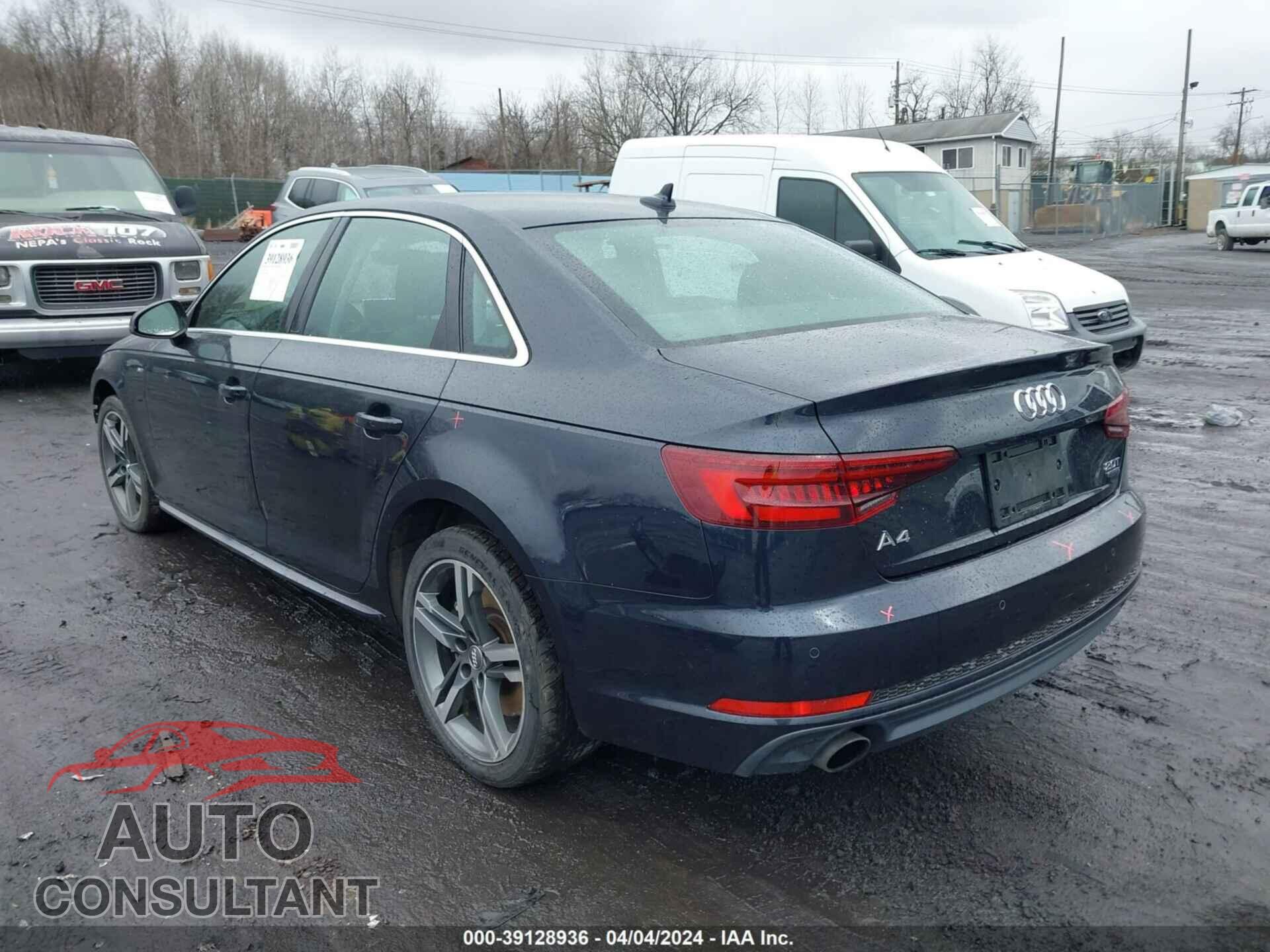 AUDI A4 2018 - WAUENAF46JA207413