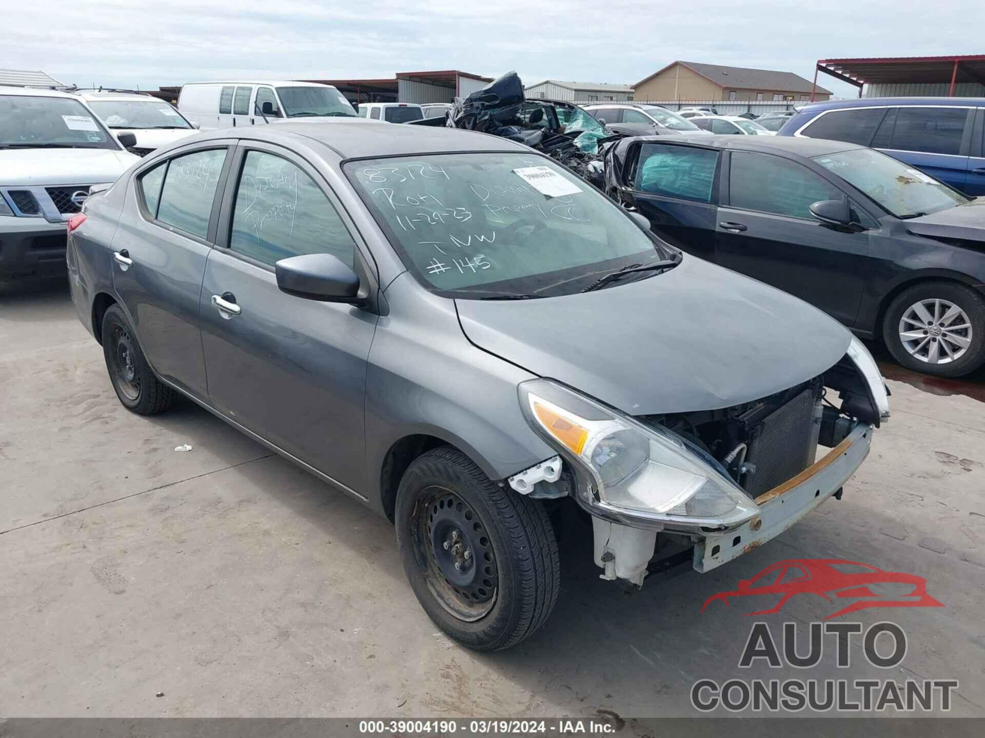 NISSAN VERSA 2019 - 3N1CN7AP3KL831424