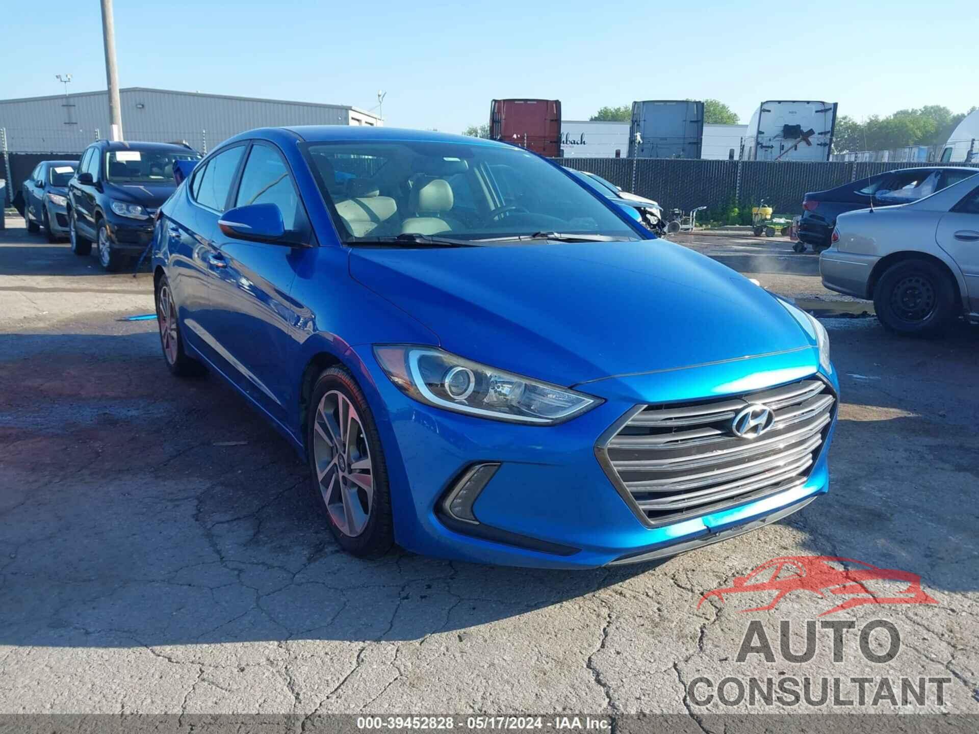 HYUNDAI ELANTRA 2017 - 5NPD84LF4HH184066