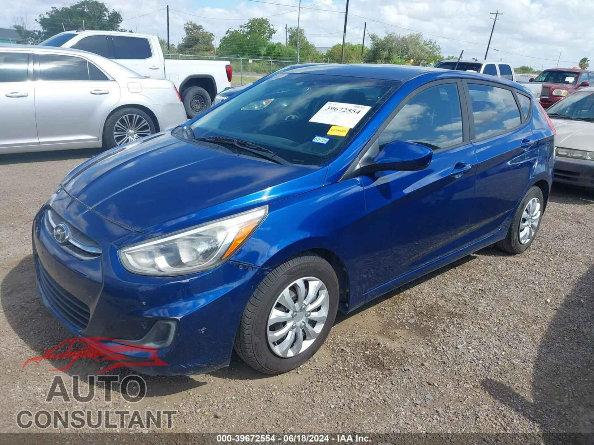 HYUNDAI ACCENT 2017 - KMHCT5AE2HU304734